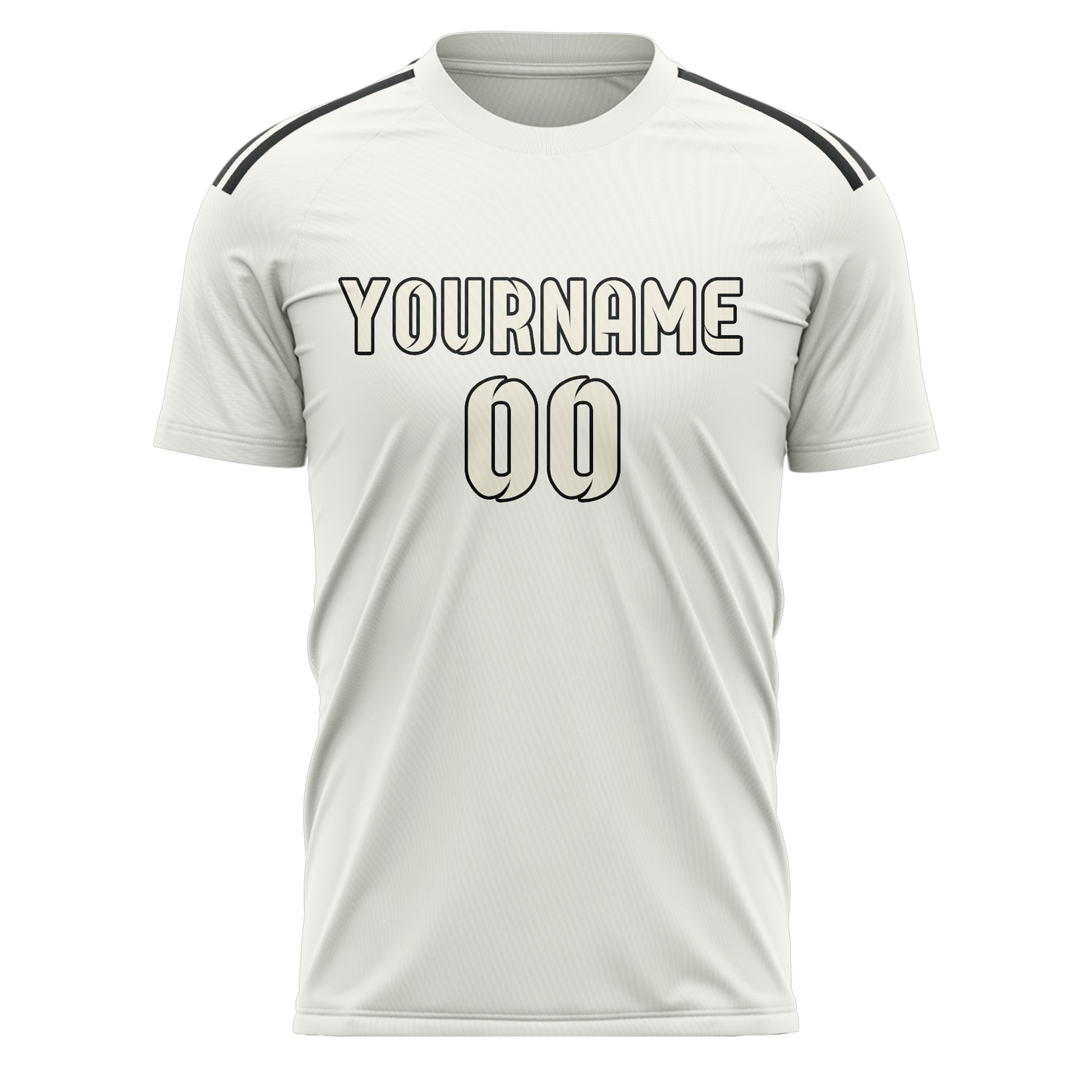 Custom White Cream Soccer Jersey