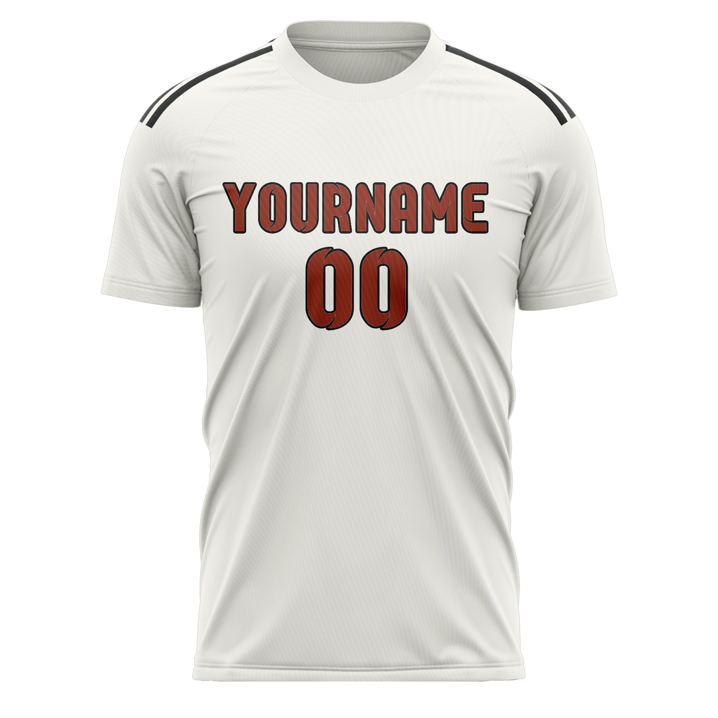 Custom White Coral Red Soccer Jersey