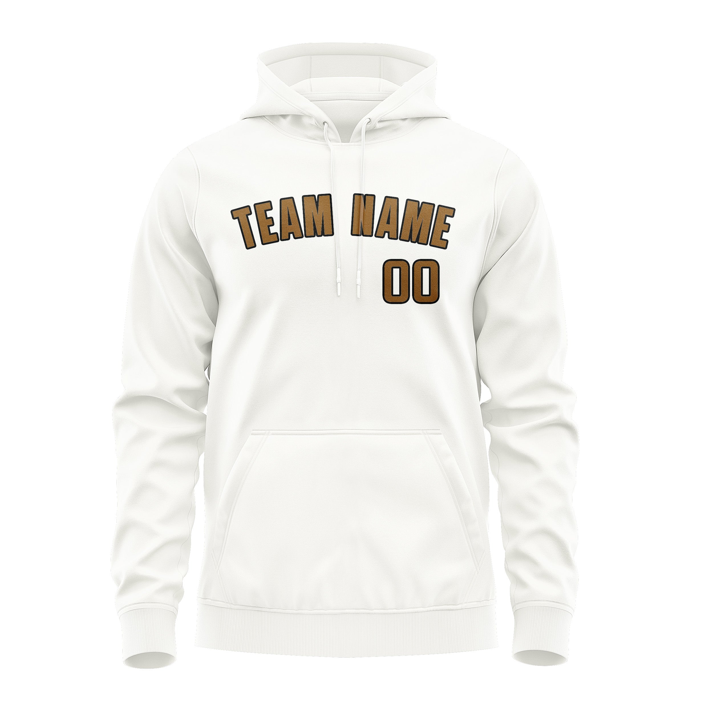 Custom White Khaki Hoodie
