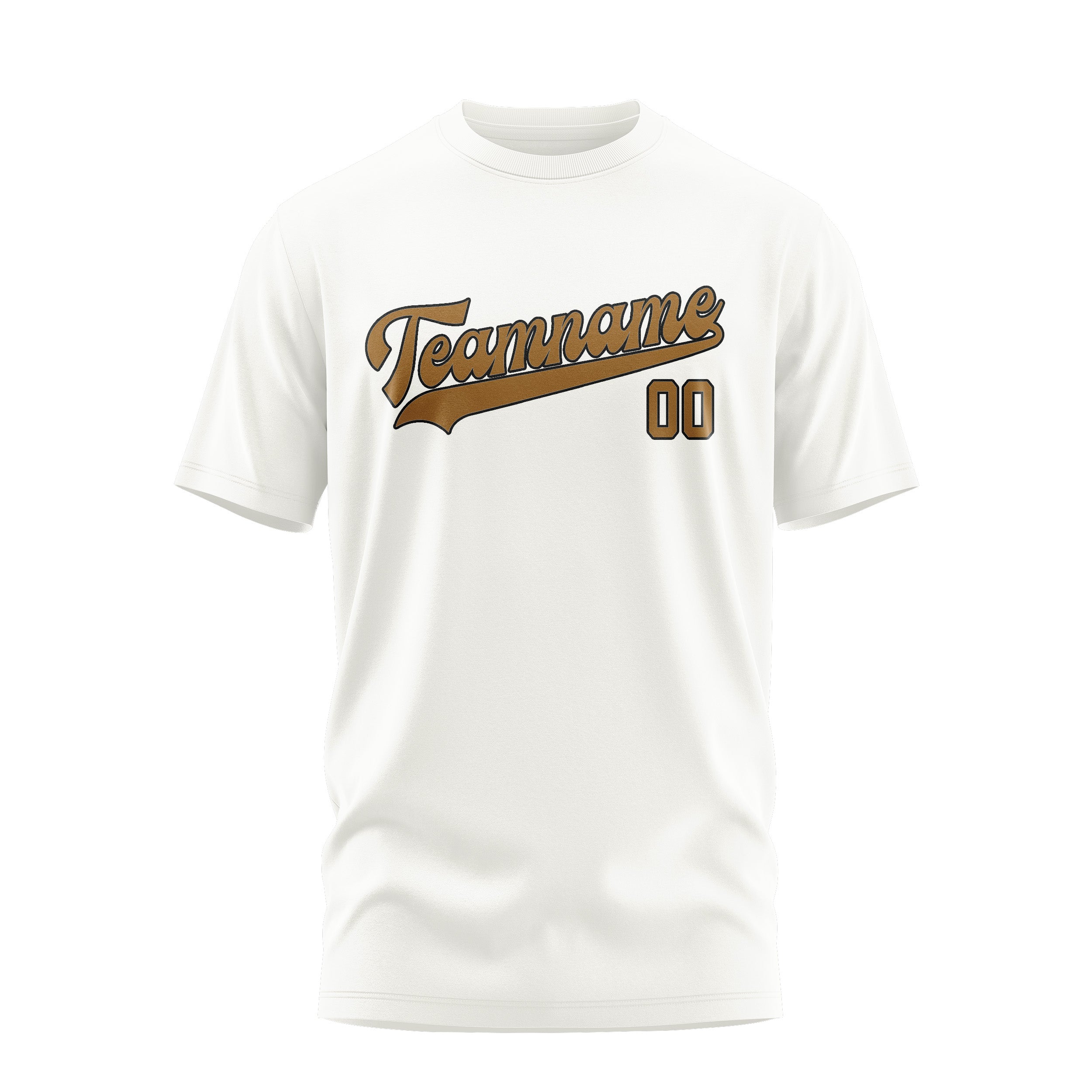 Custom White Khaki T-Shirt