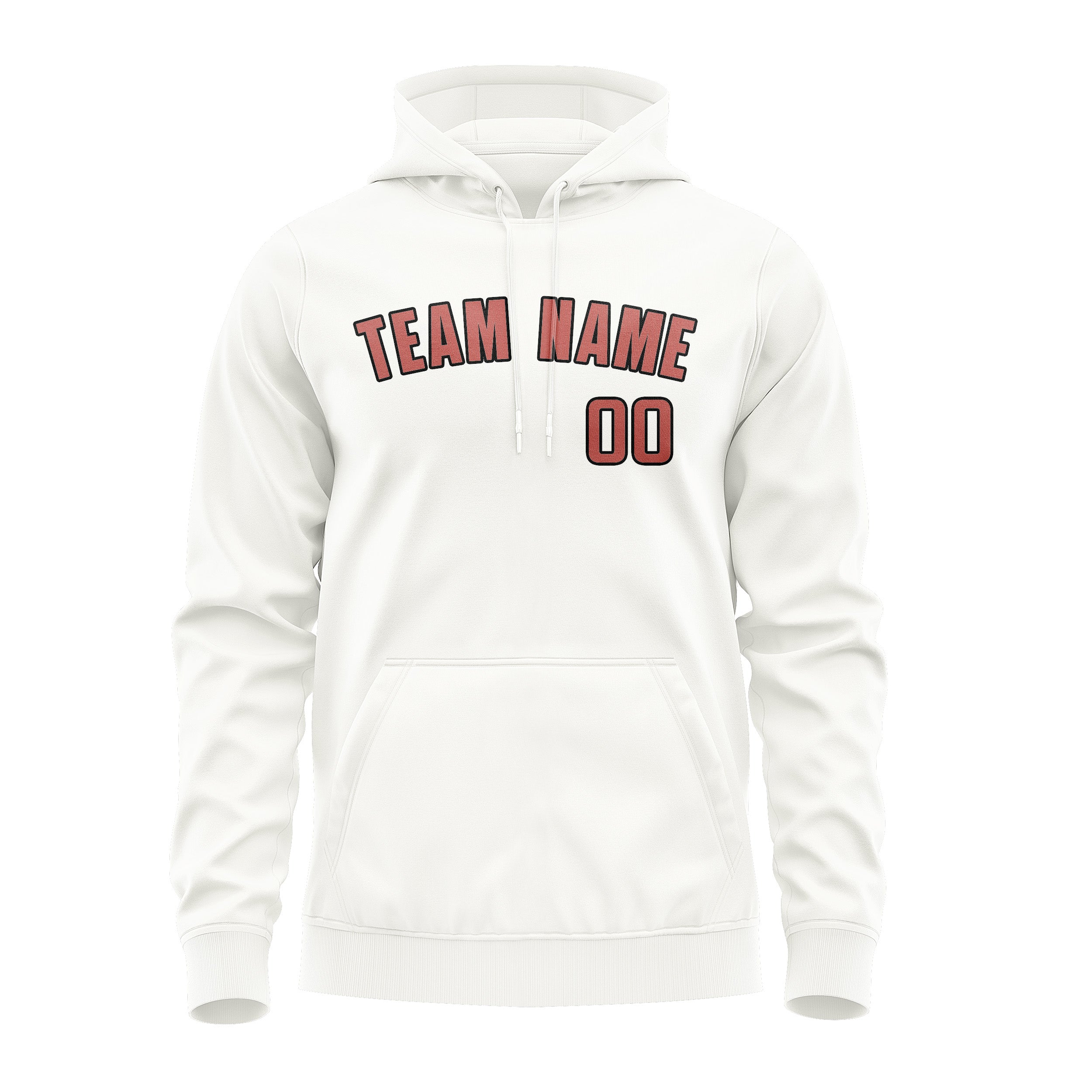 Custom White Copper Rose Hoodie