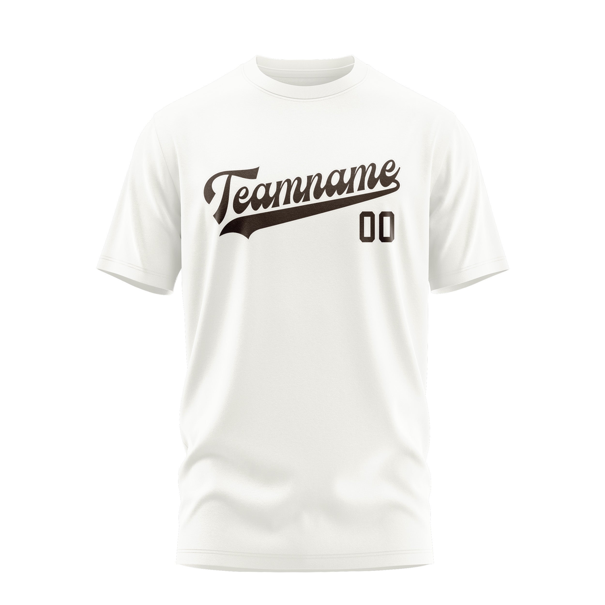 Custom White Brown T-Shirt