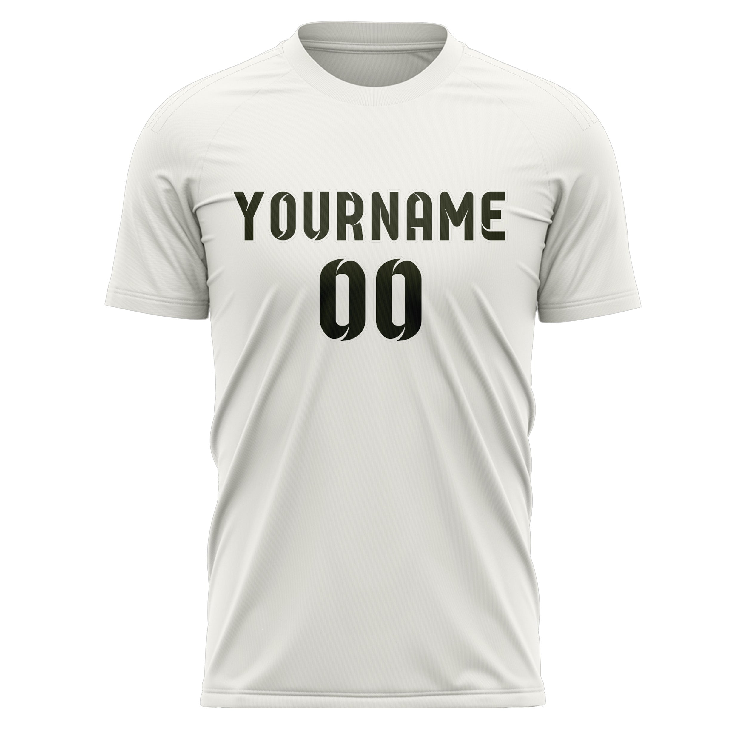 Custom White Olive Soccer Jersey