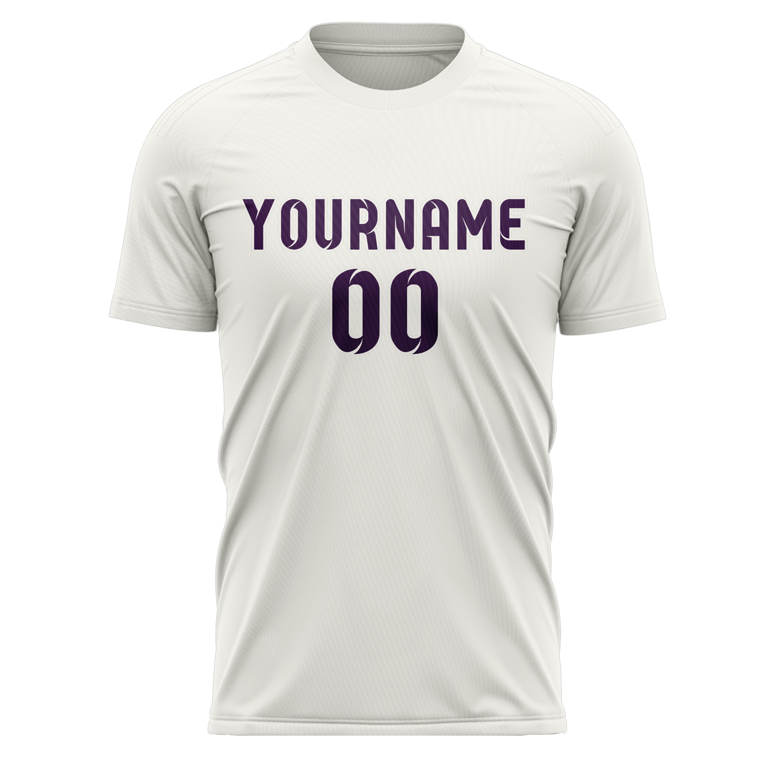 Custom White Purple Soccer Jersey