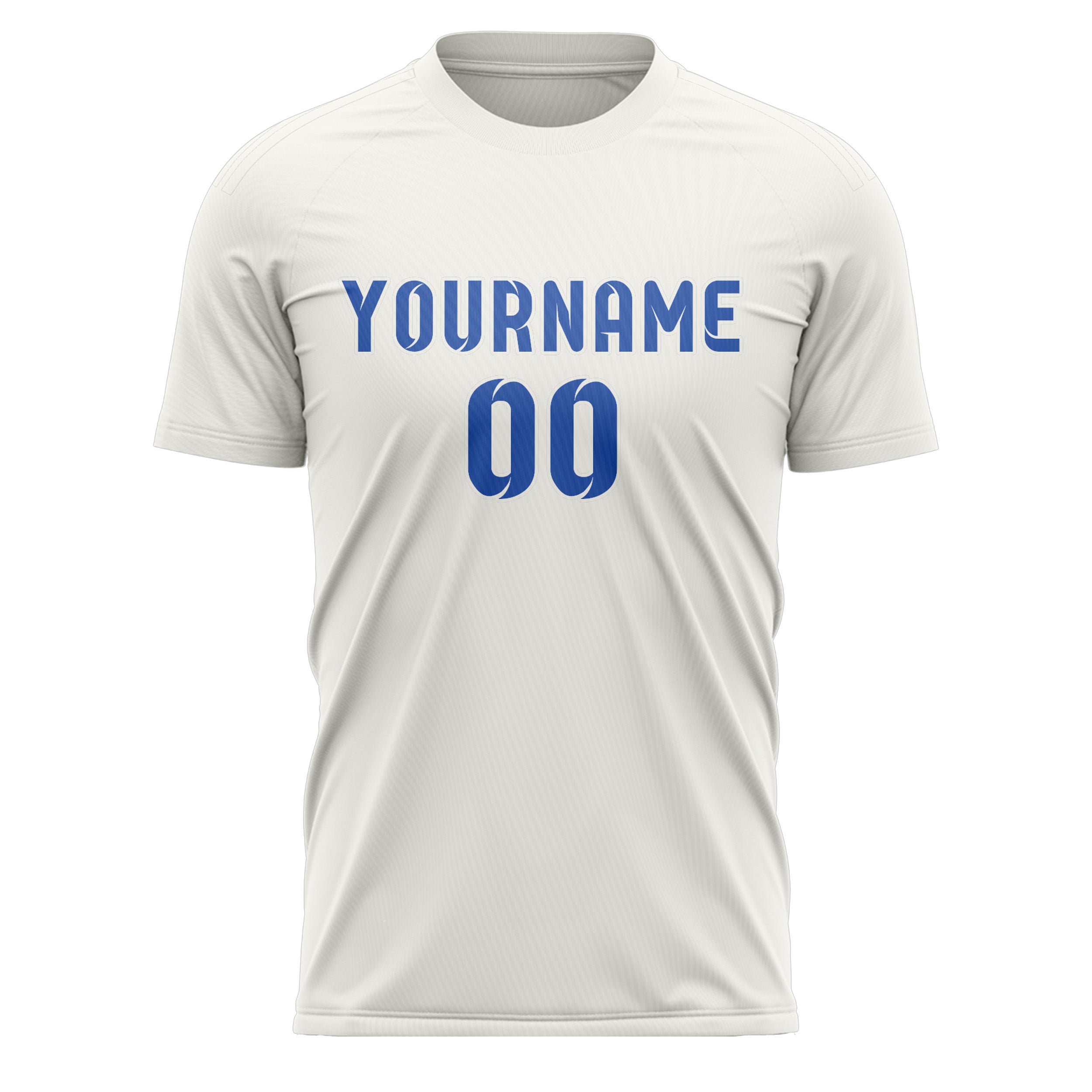 Custom White Sky Blue Soccer Jersey