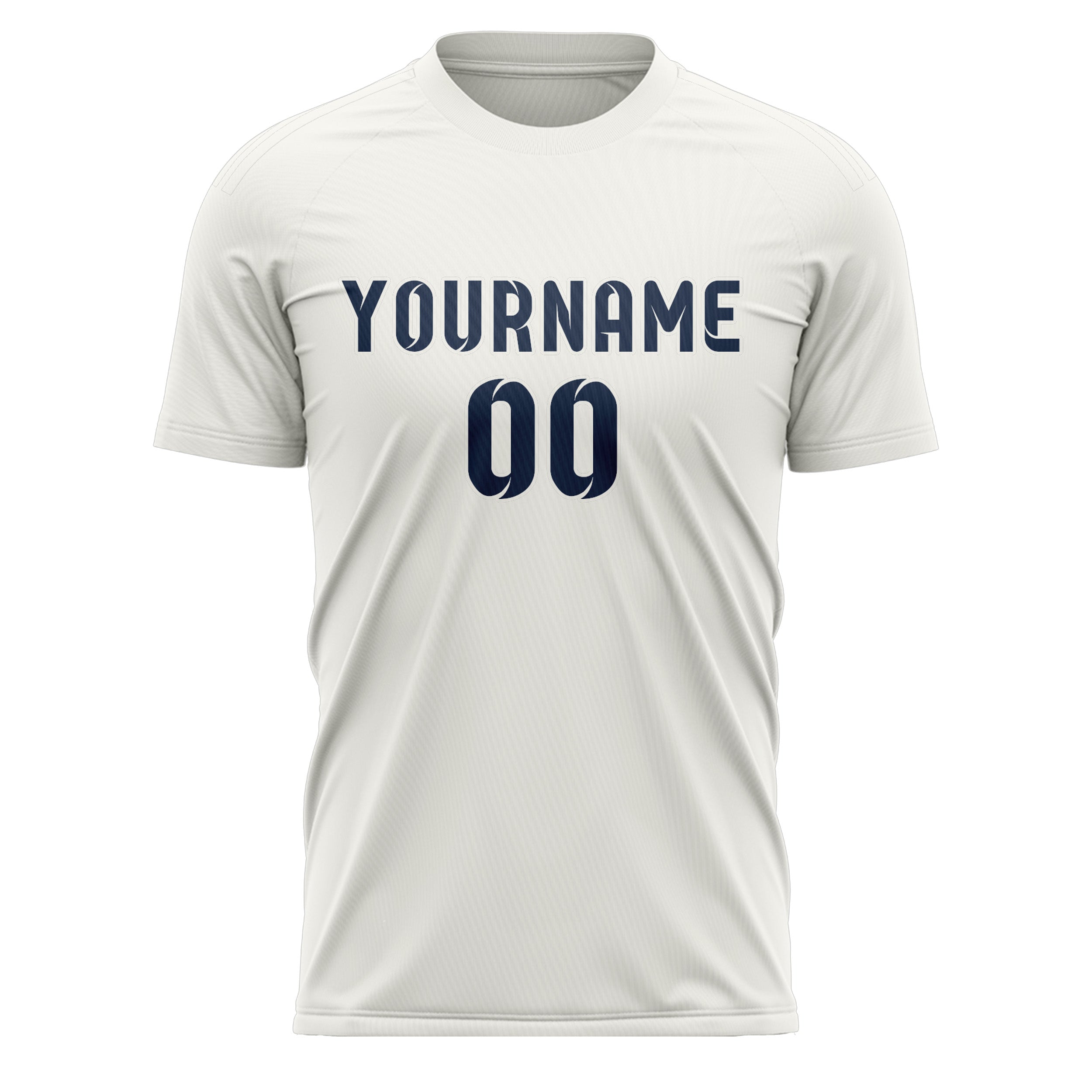 Custom White Blue Soccer Jersey