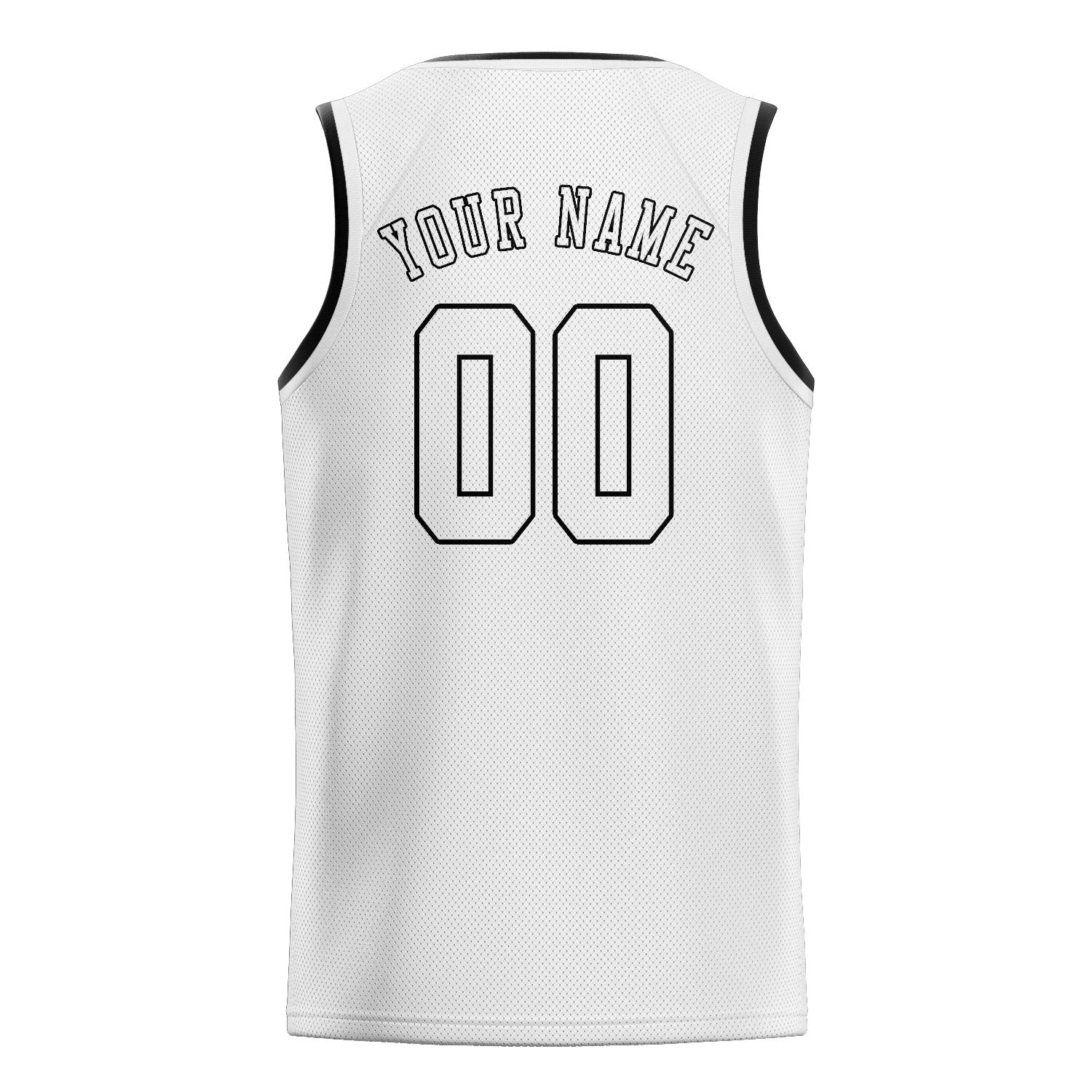 Custom White White Basketball Jersey