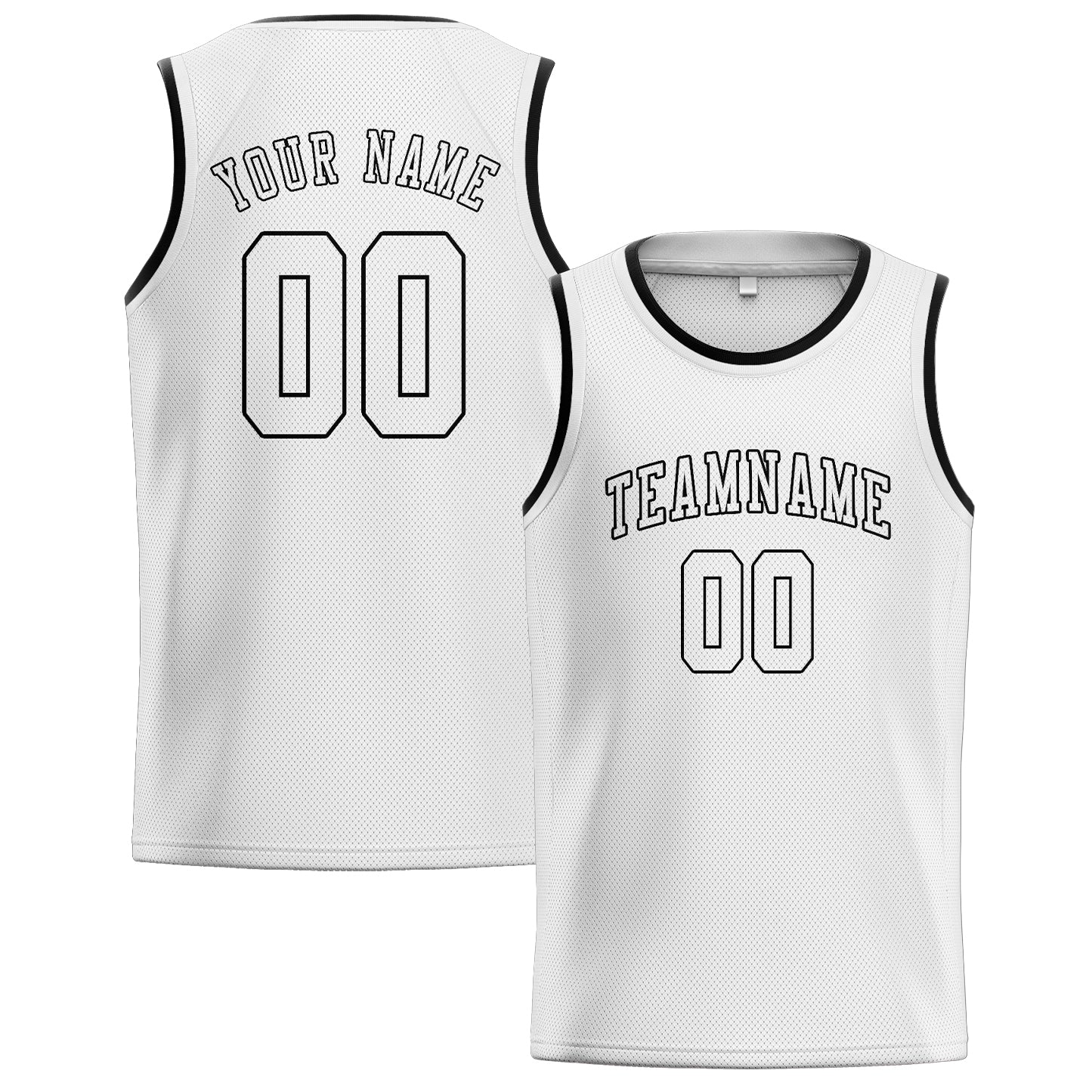 Custom White White Basketball Jersey