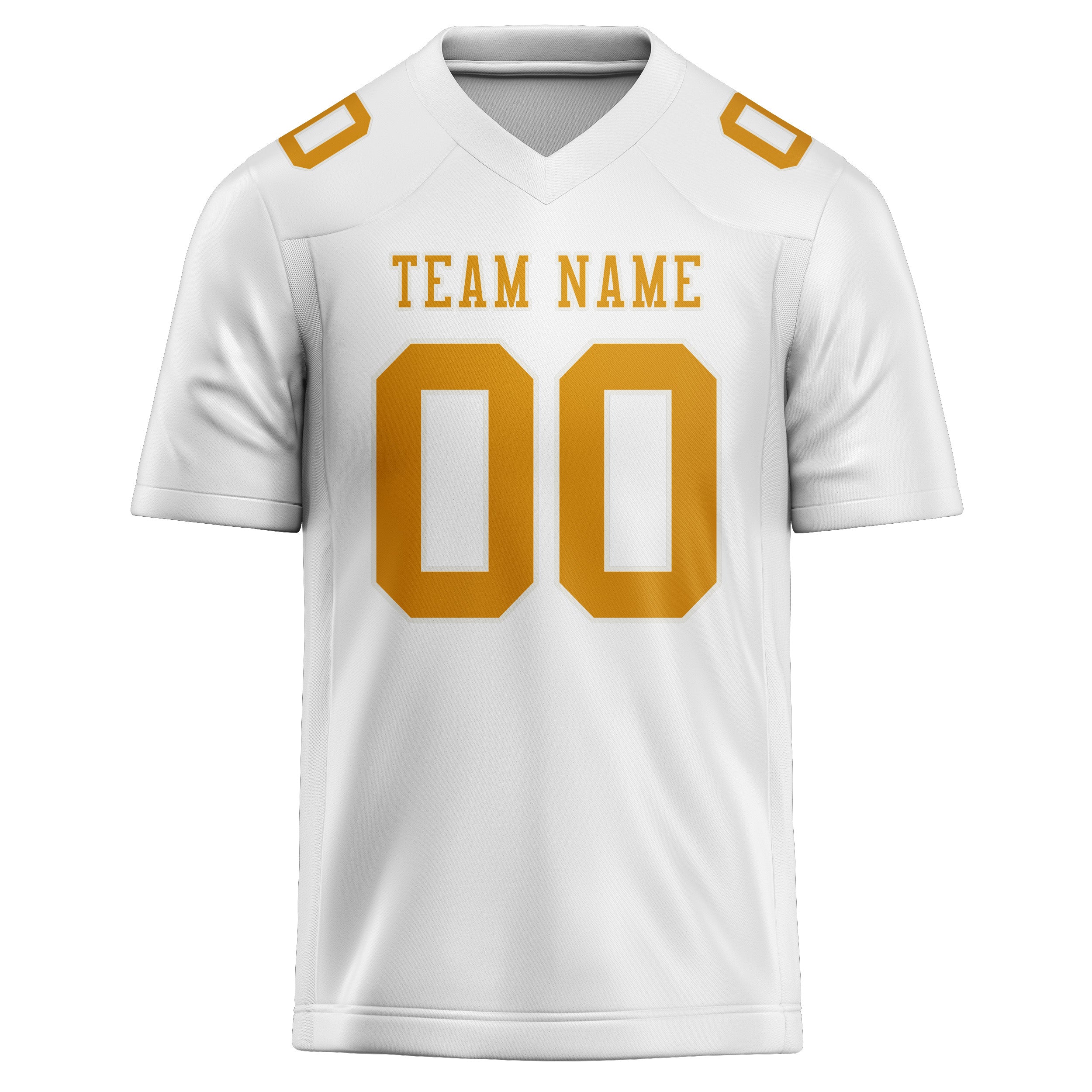 Custom White Yellow Football Jersey