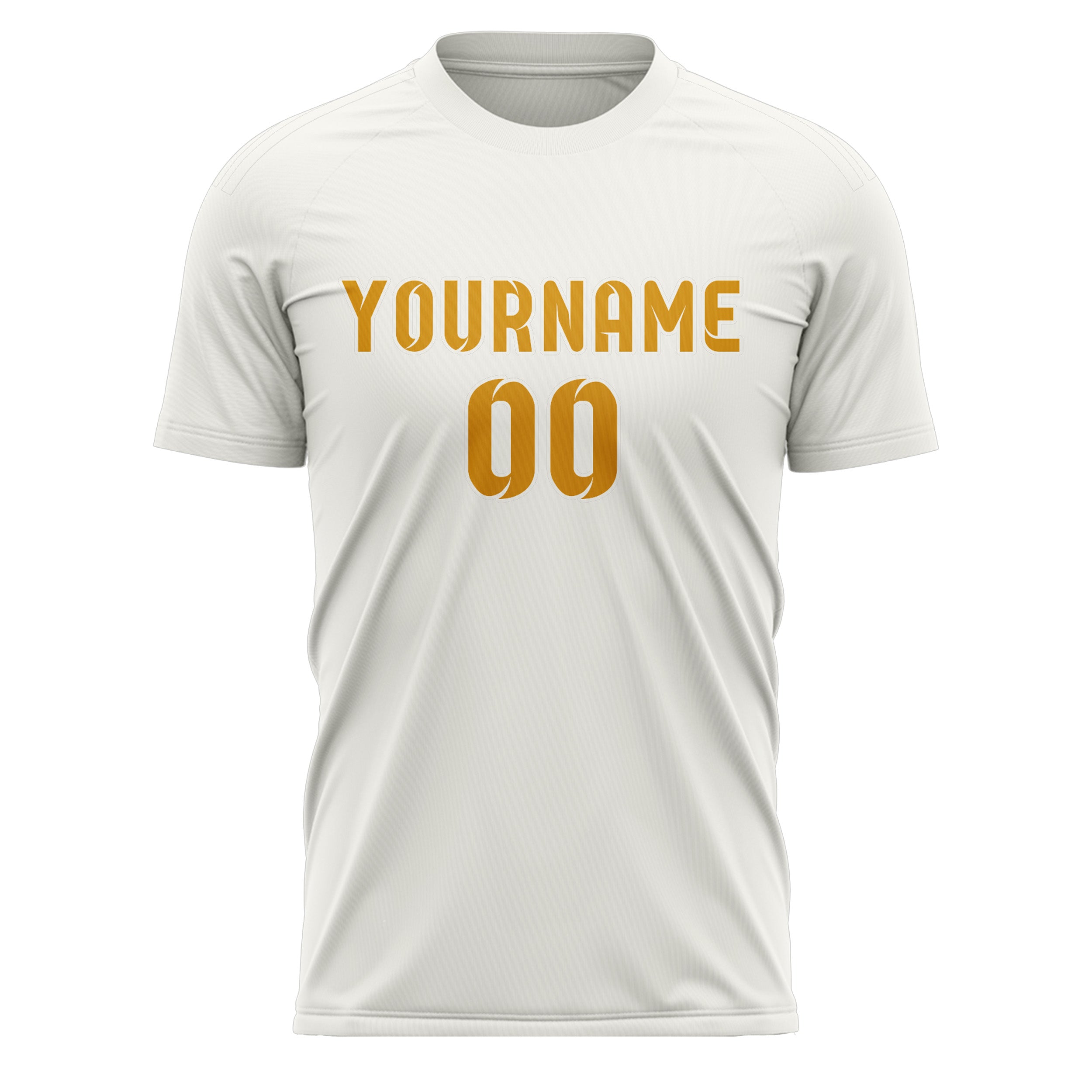 Custom White Yellow Soccer Jersey