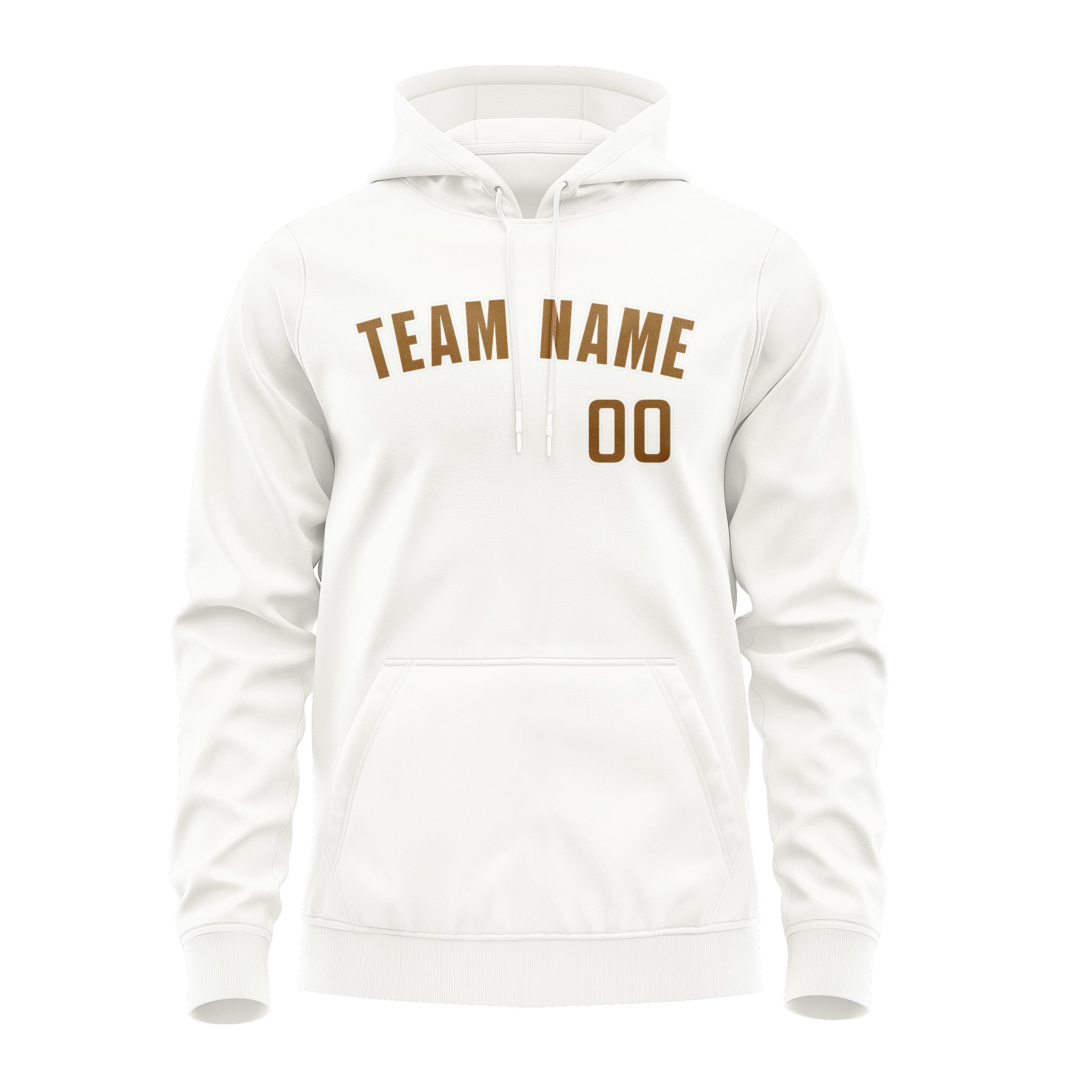 Custom White Khaki Hoodie