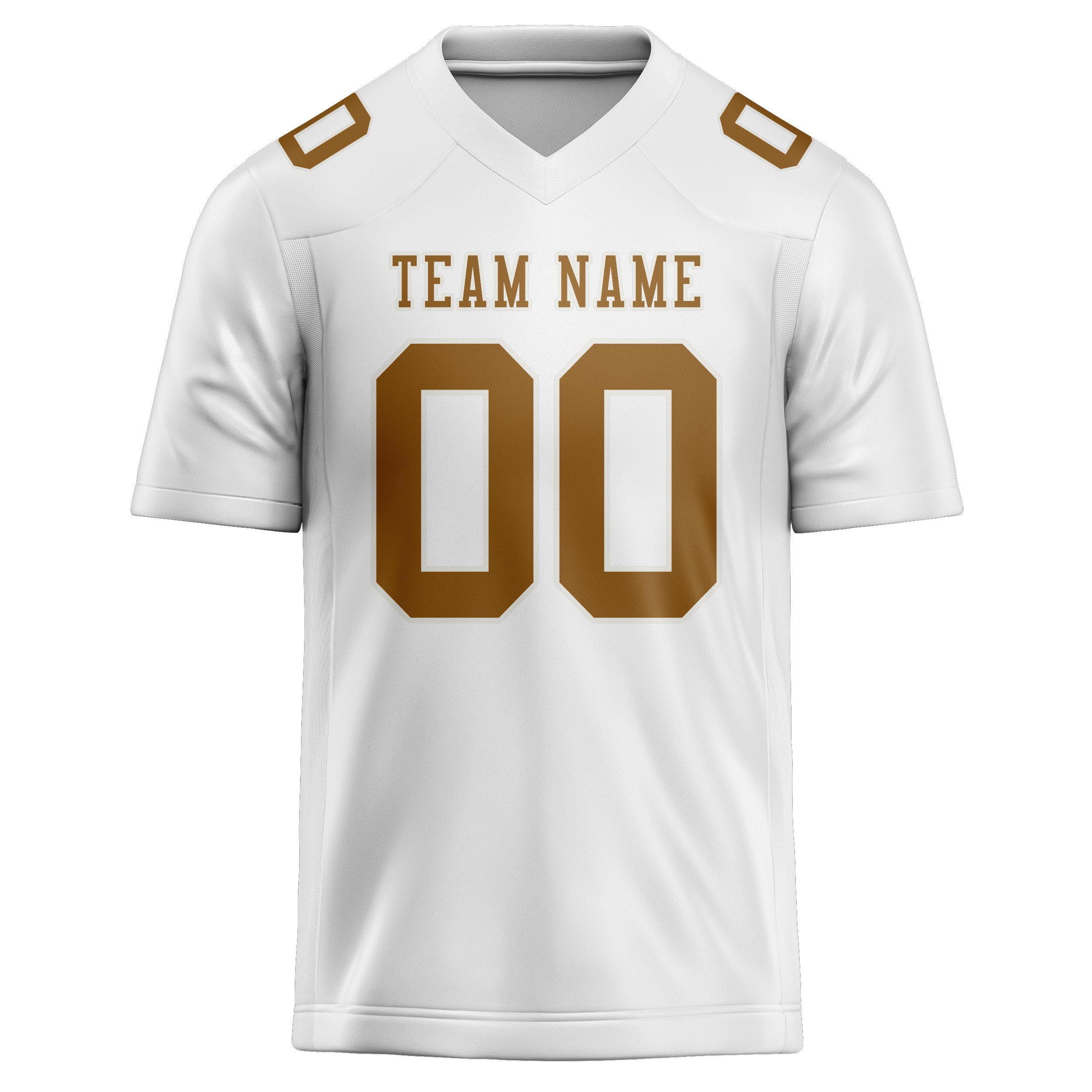 Custom White Khaki Football Jersey