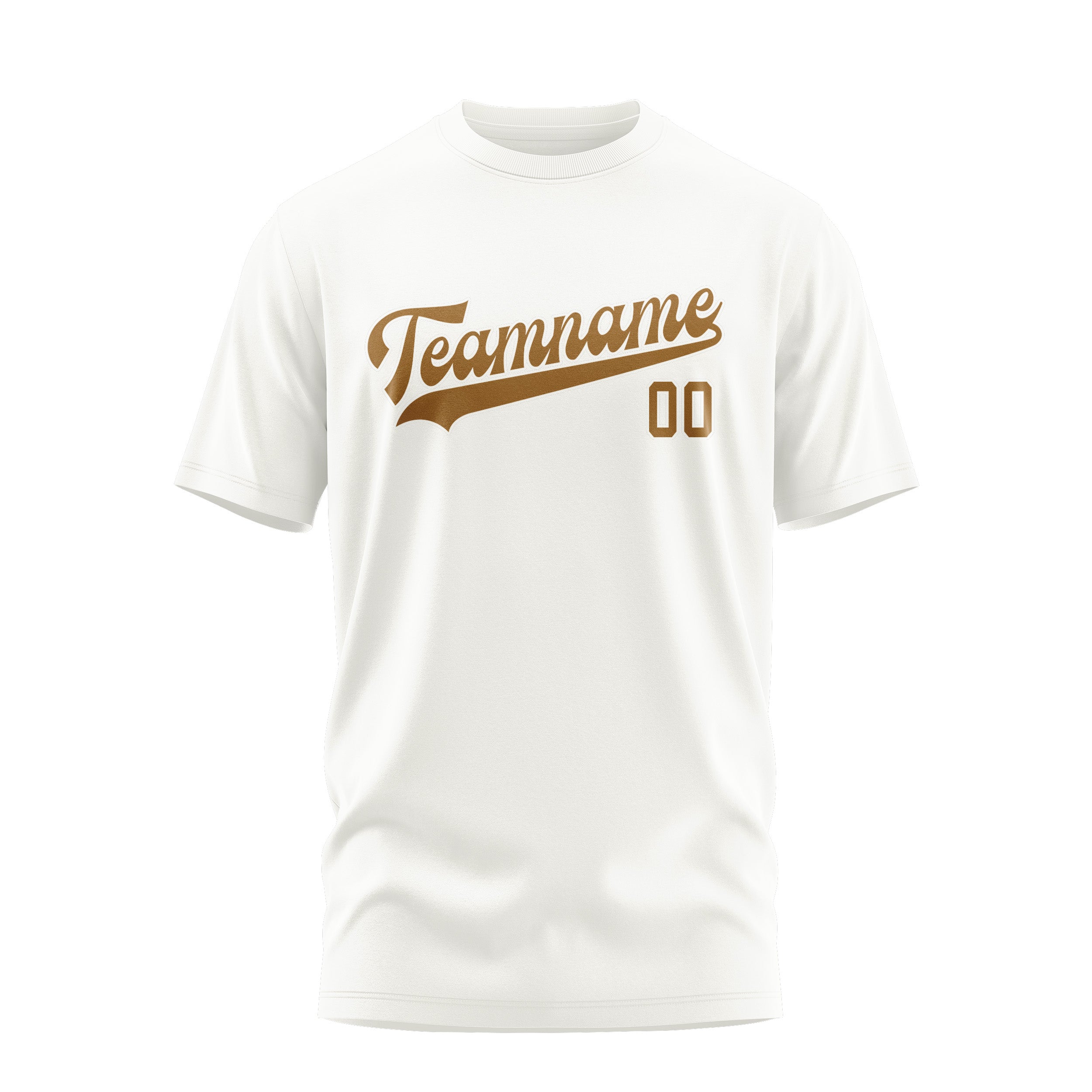 Custom White Khaki T-Shirt