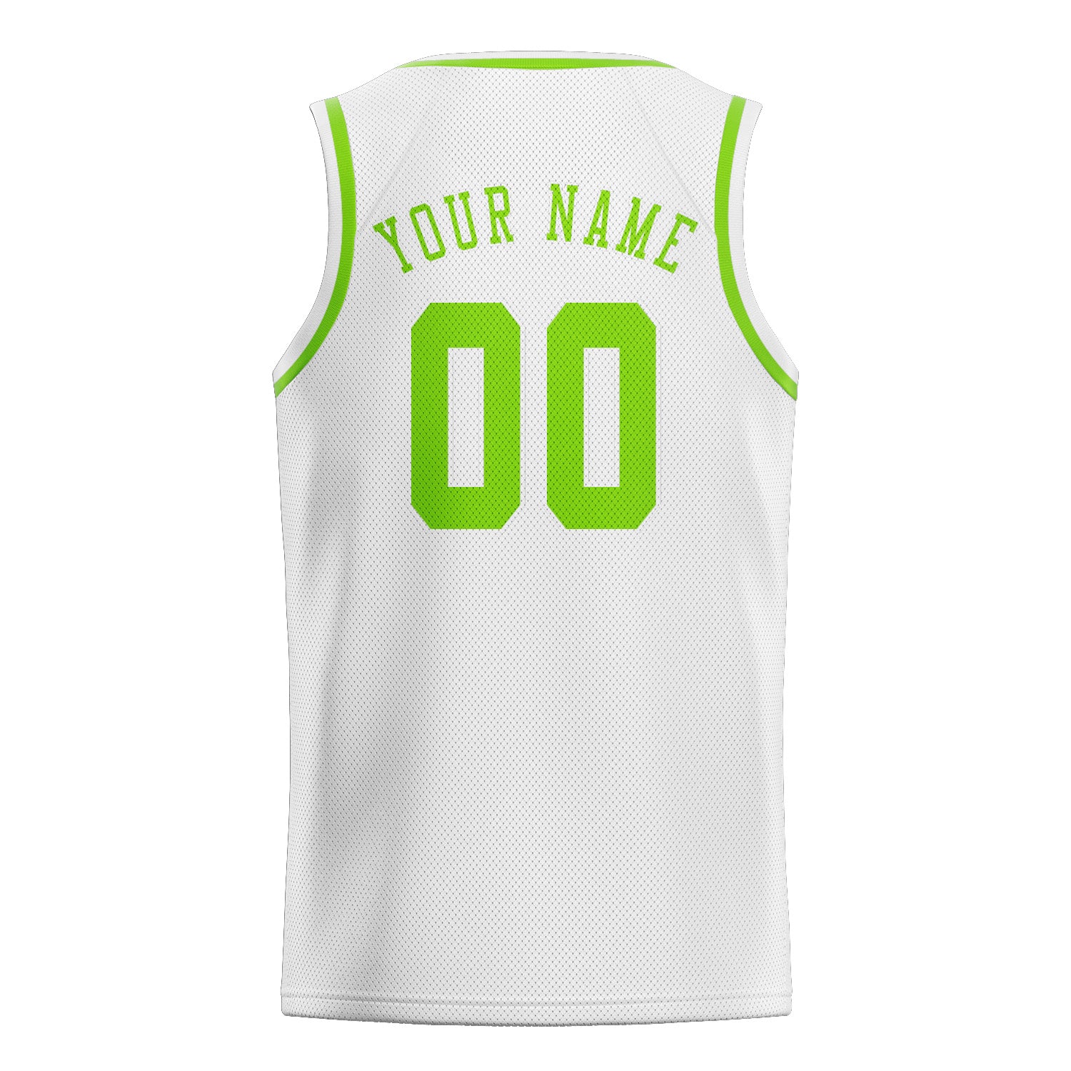 Custom White Emerald Green Basketball Jersey