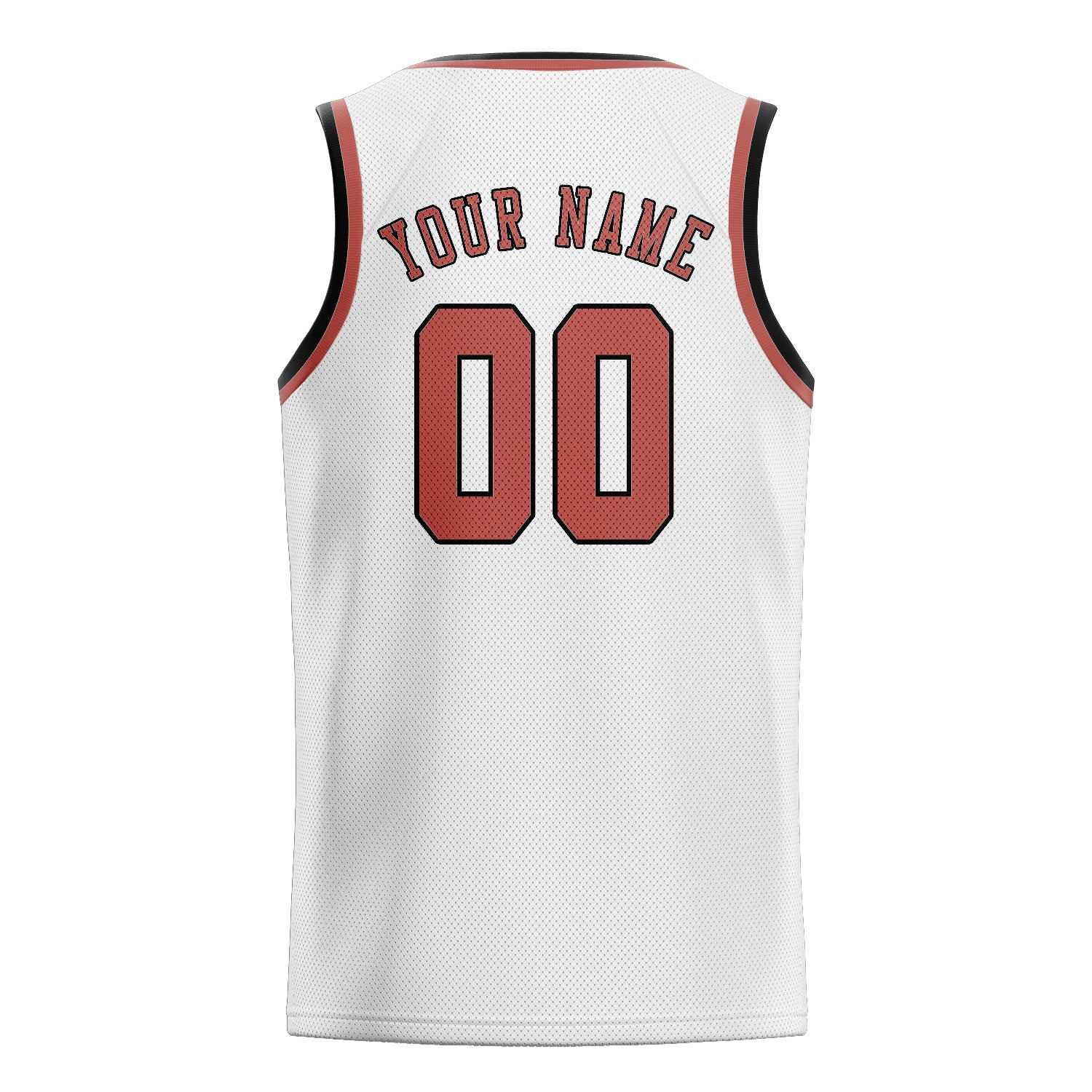 Custom White Copper Rose Basketball Jersey