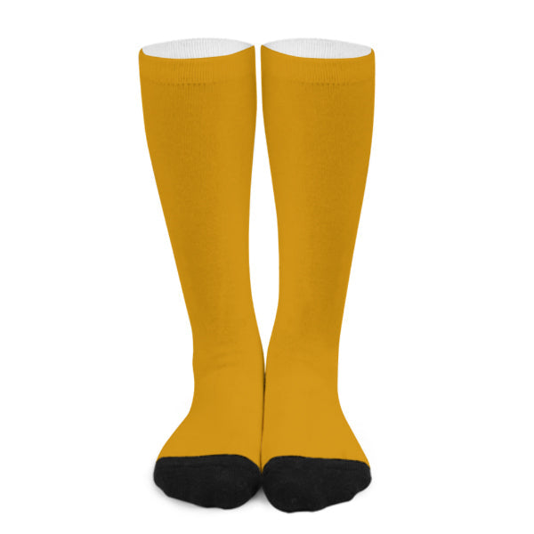Custom Yellow Yellow Knee-High Sock