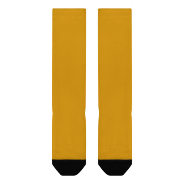 Custom Yellow Yellow Knee-High Sock