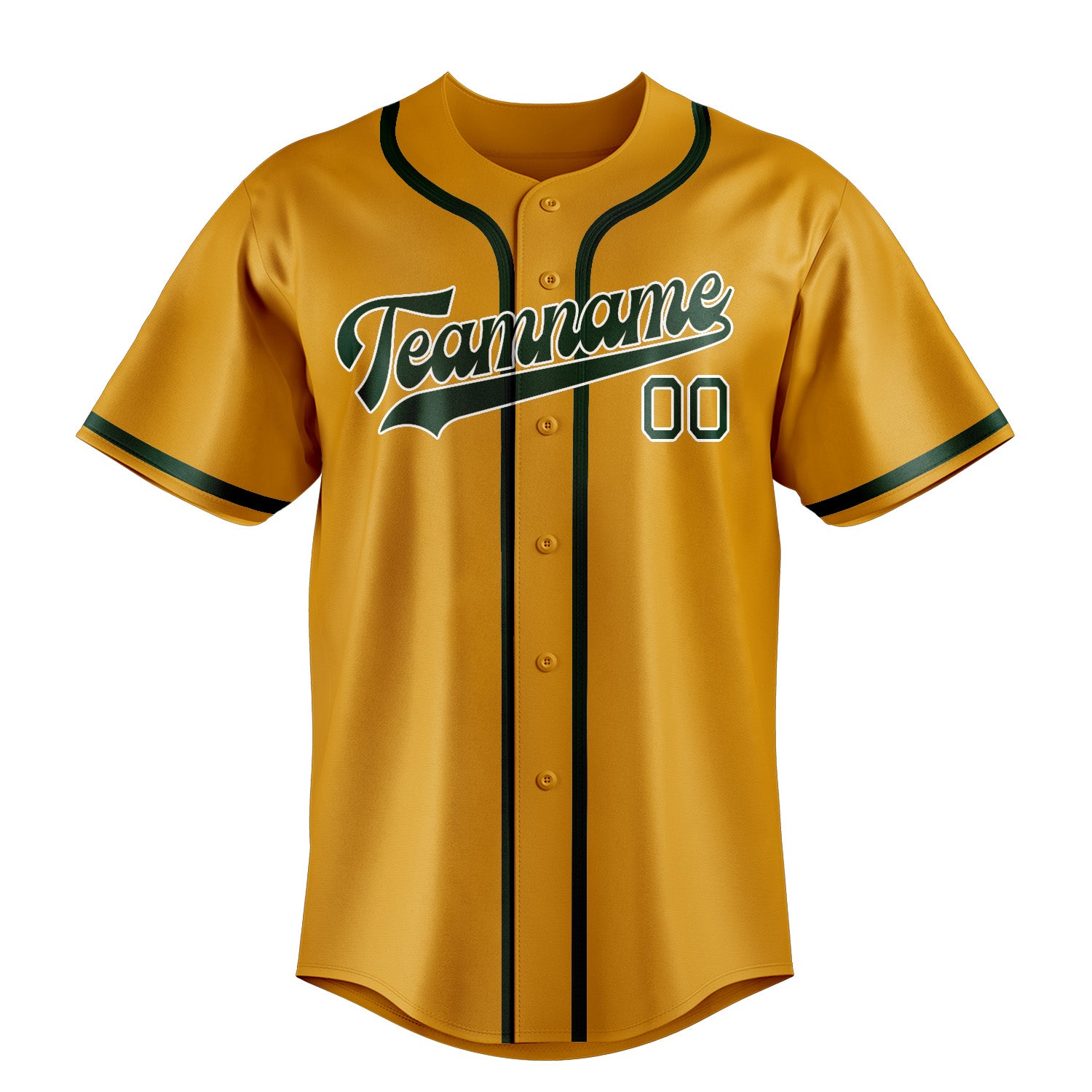 Custom Yellow Green Baseball Jersey