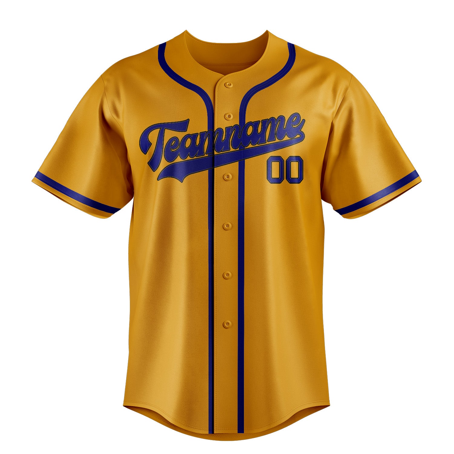 Custom Yellow Sky Blue Baseball Jersey