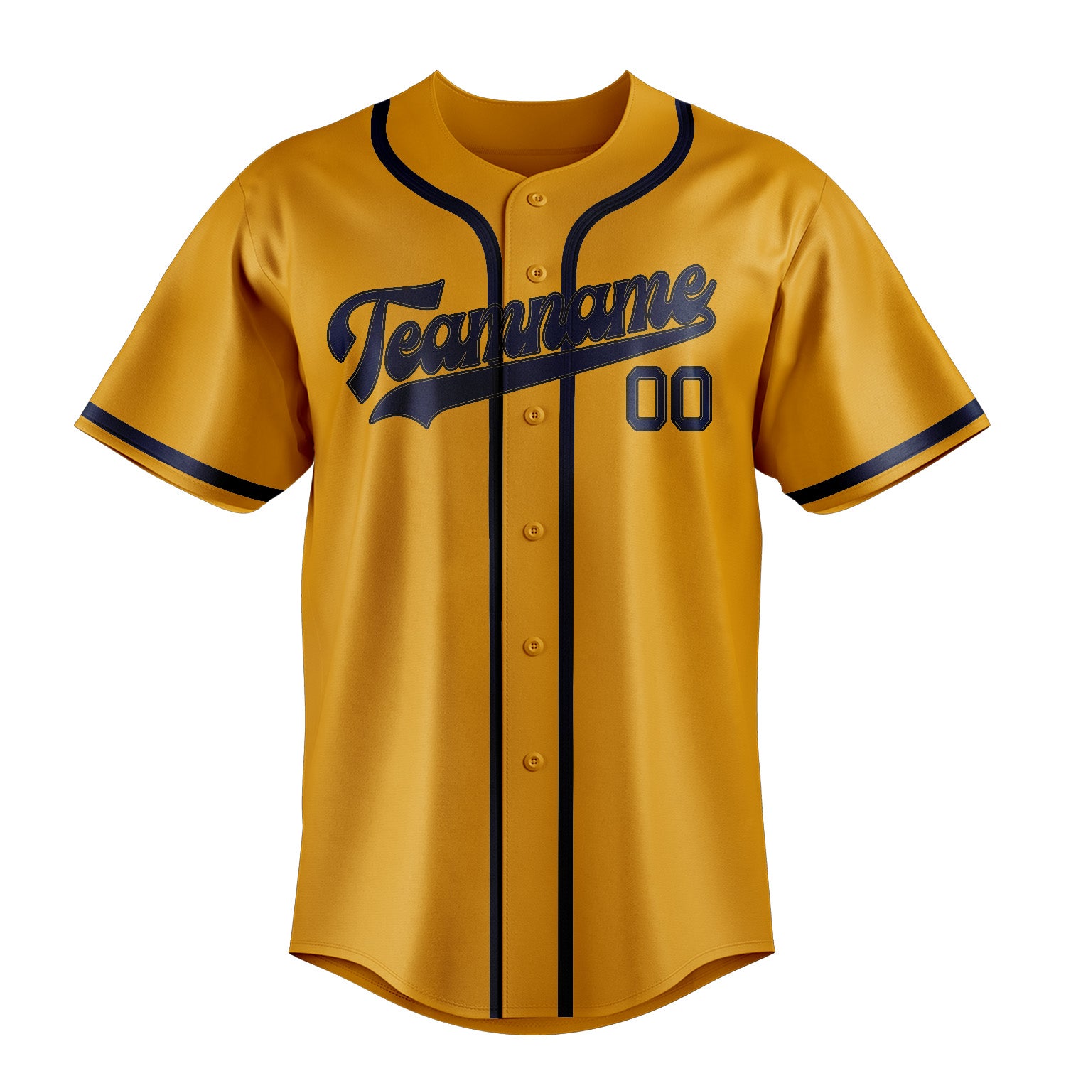 Custom Yellow Blue Baseball Jersey