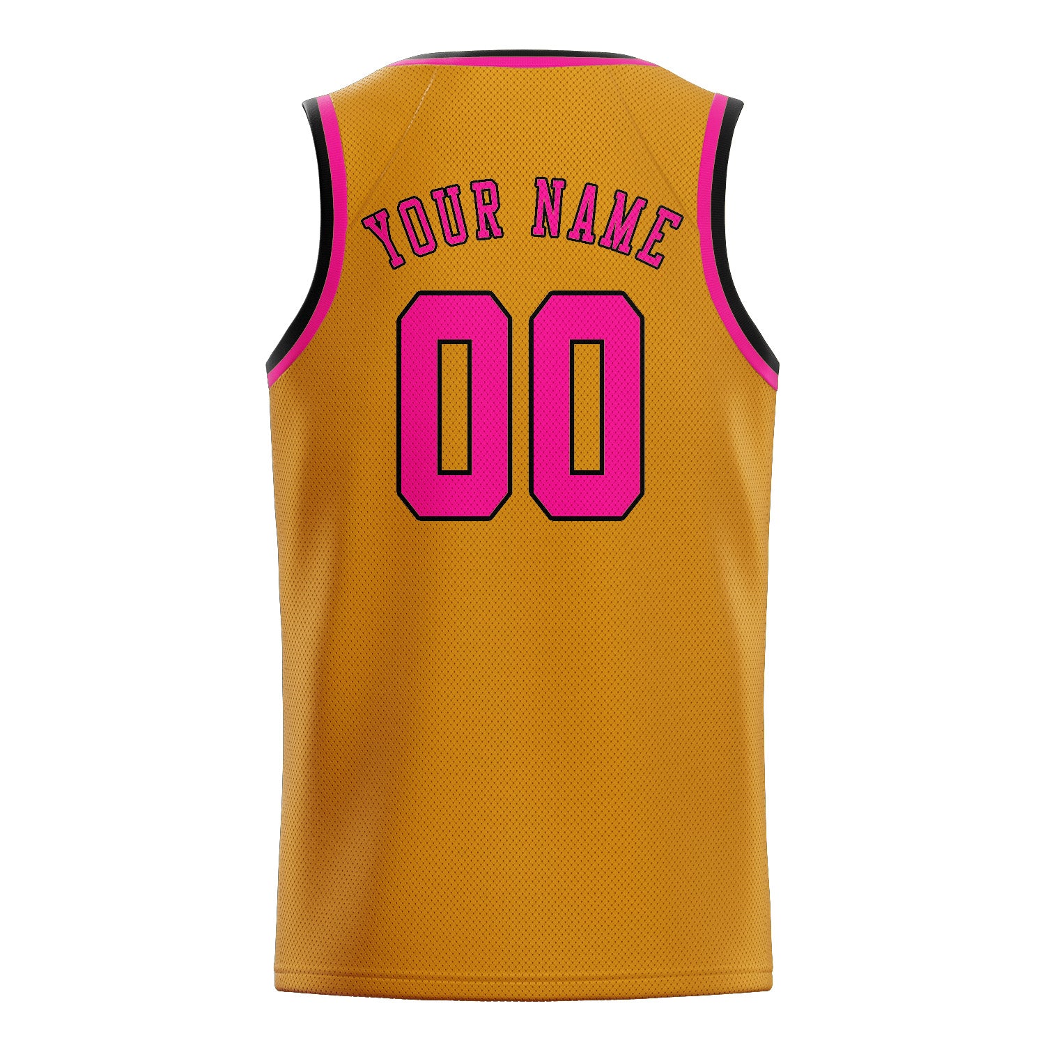 Custom Yellow Pink Basketball Jersey