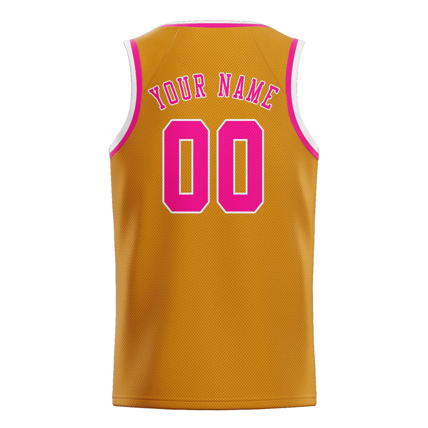 Custom Yellow Pink Basketball Jersey