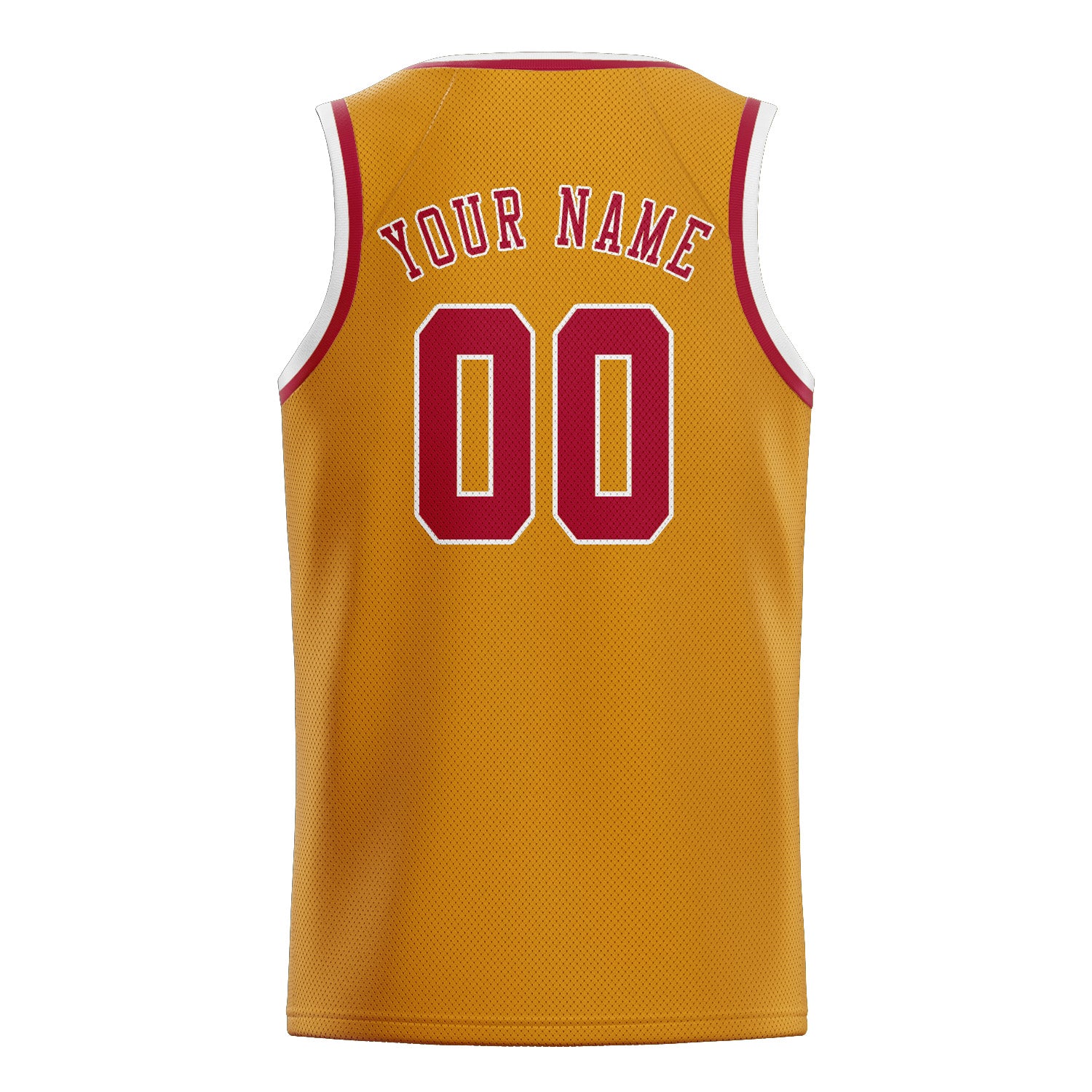 Custom Yellow Red Basketball Jersey