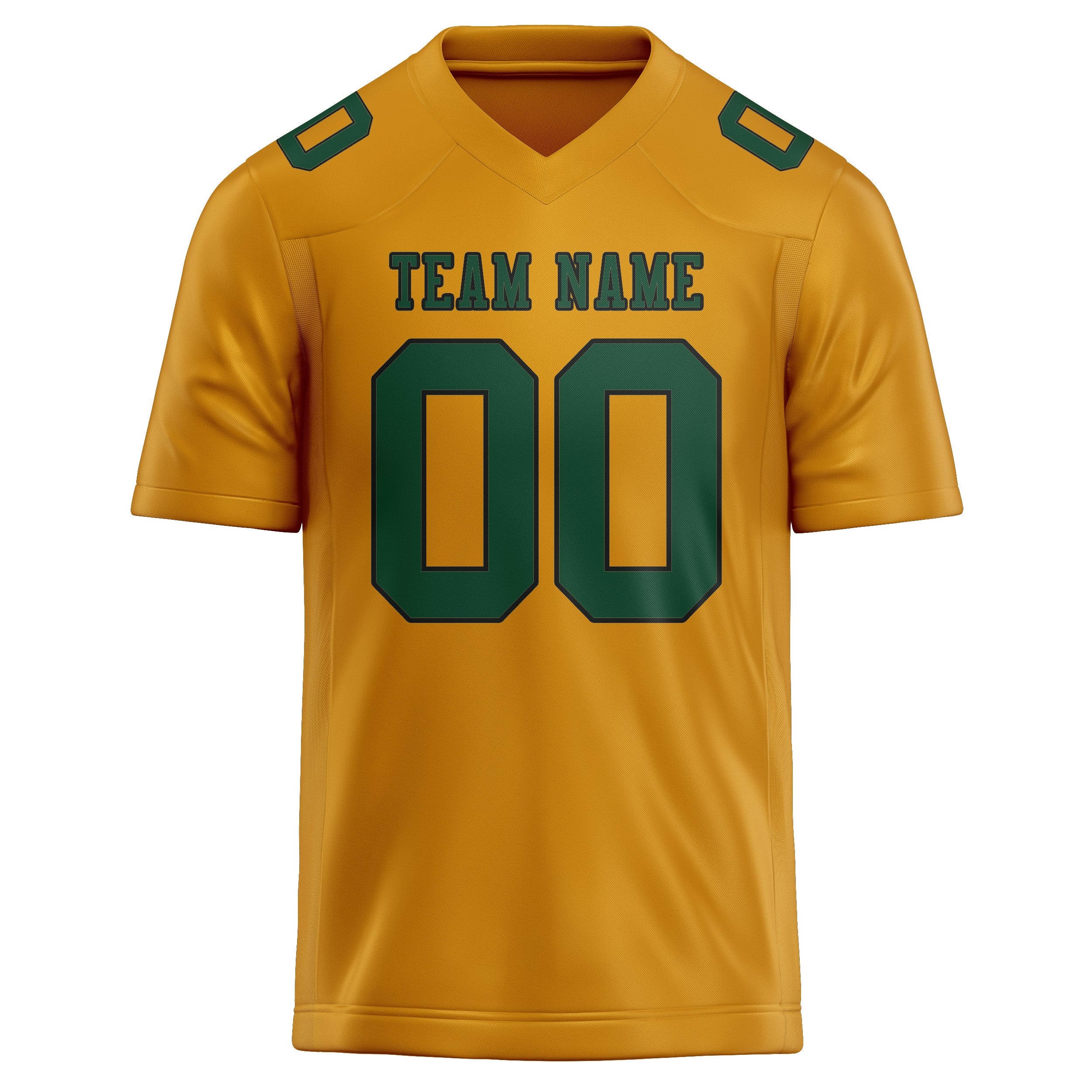Custom Yellow Green Football Jersey