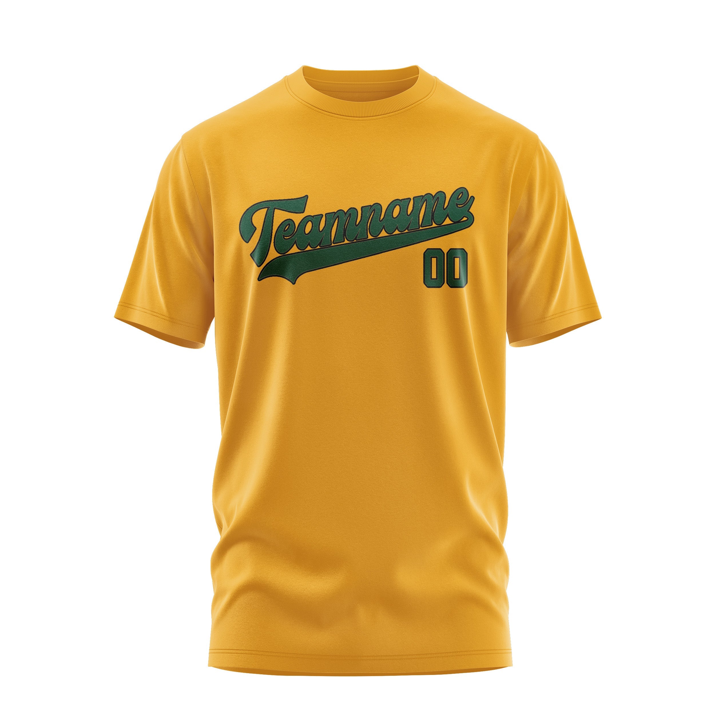 Custom Yellow Green T-Shirt