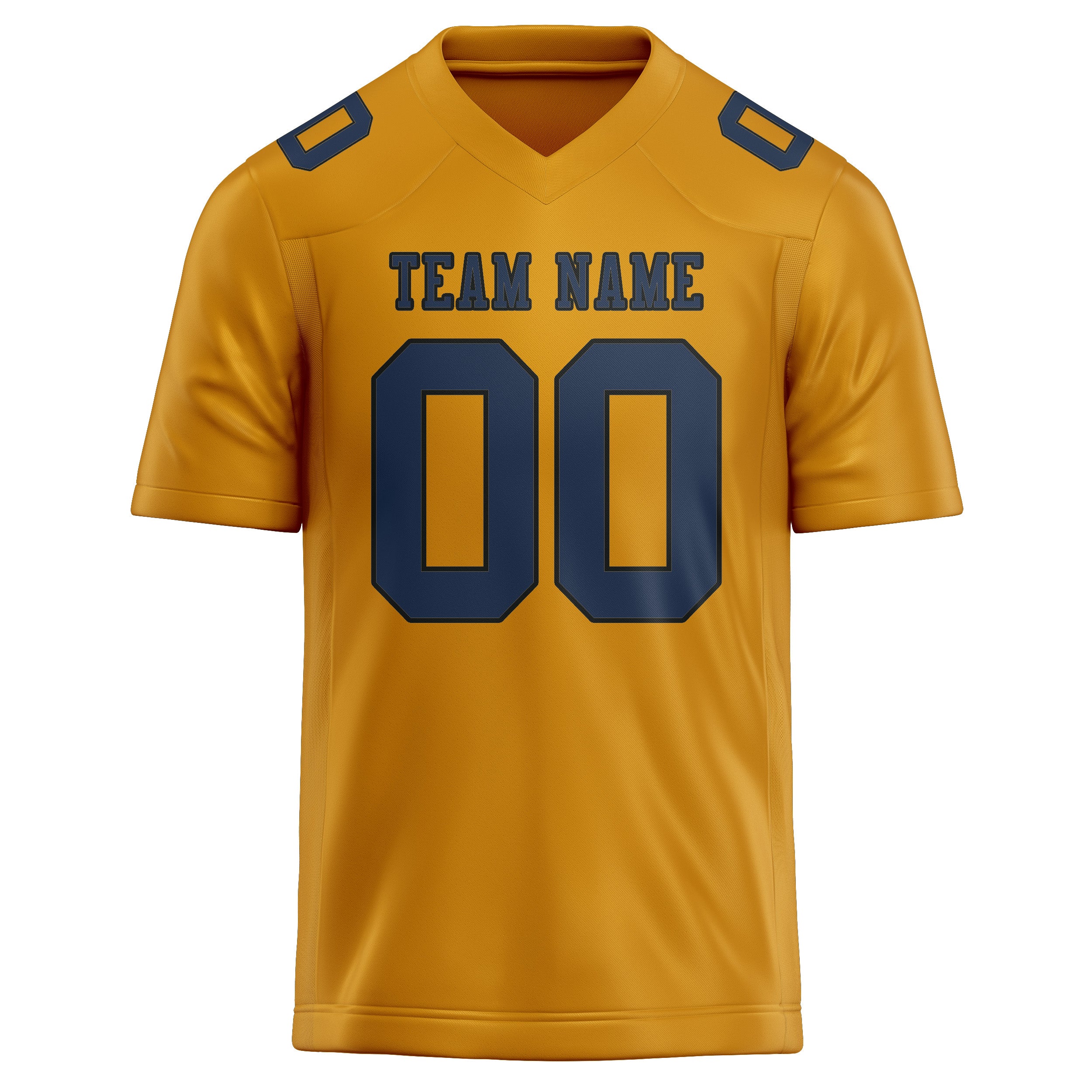 Custom Yellow Blue Football Jersey