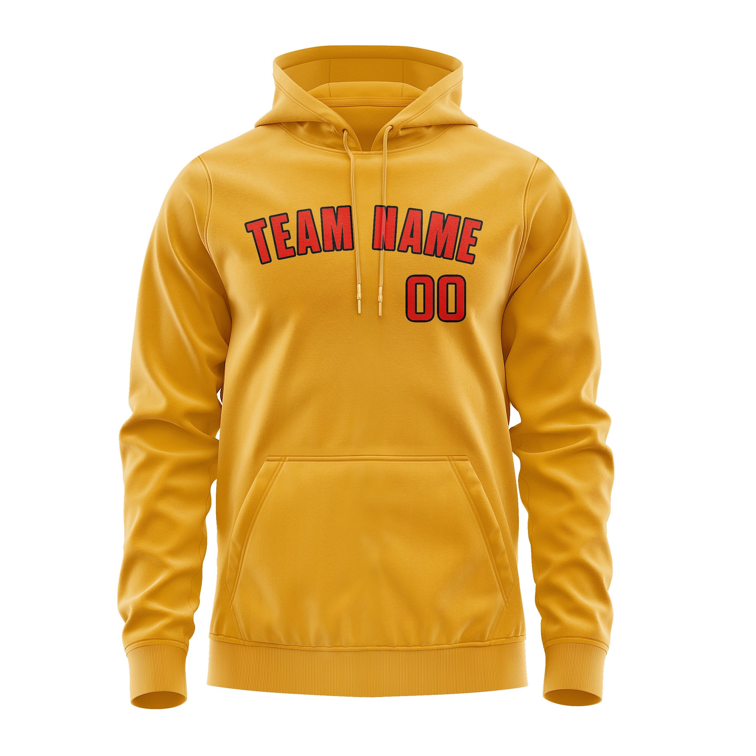 Custom Yellow Orange Red Hoodie