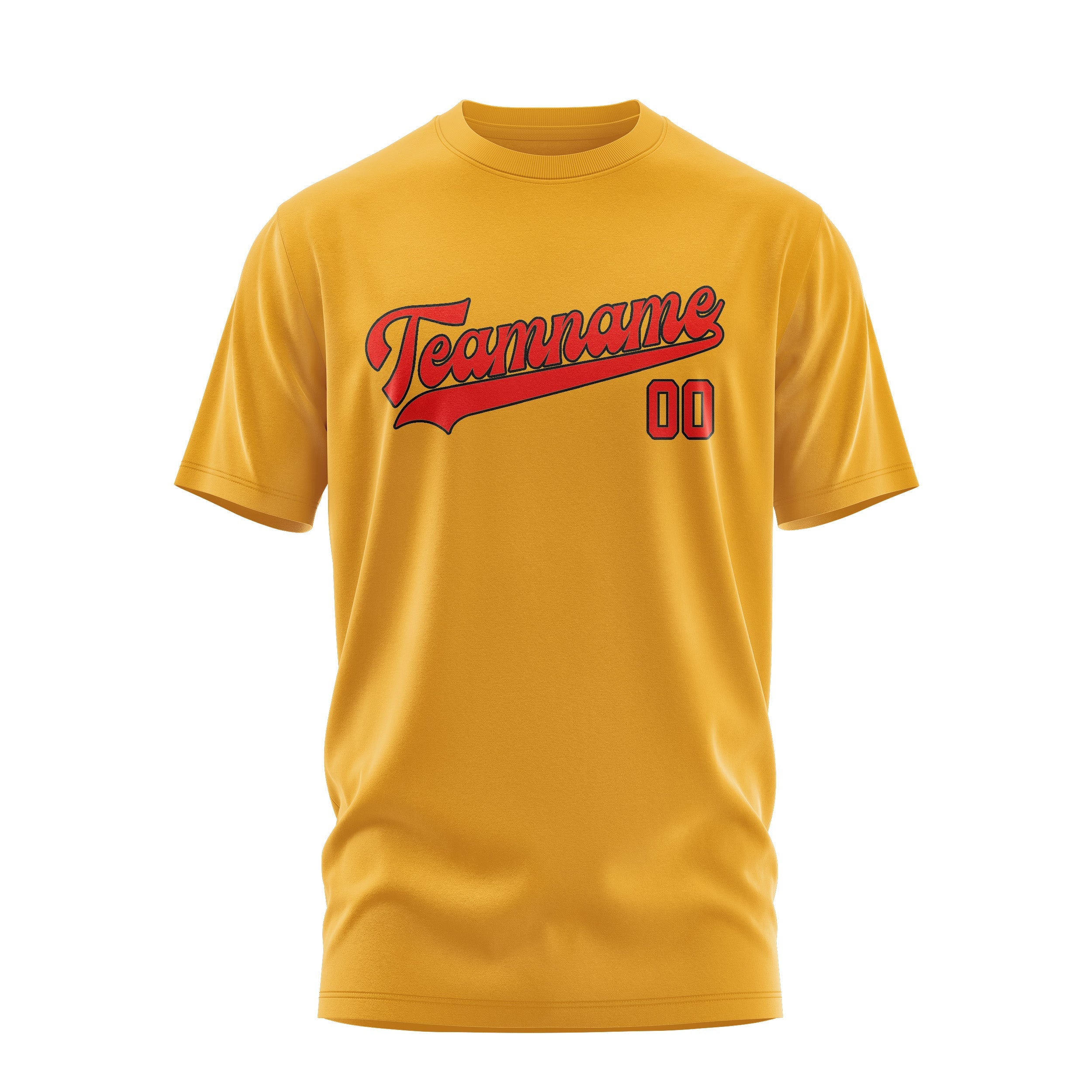 Custom Yellow Orange Red T-Shirt