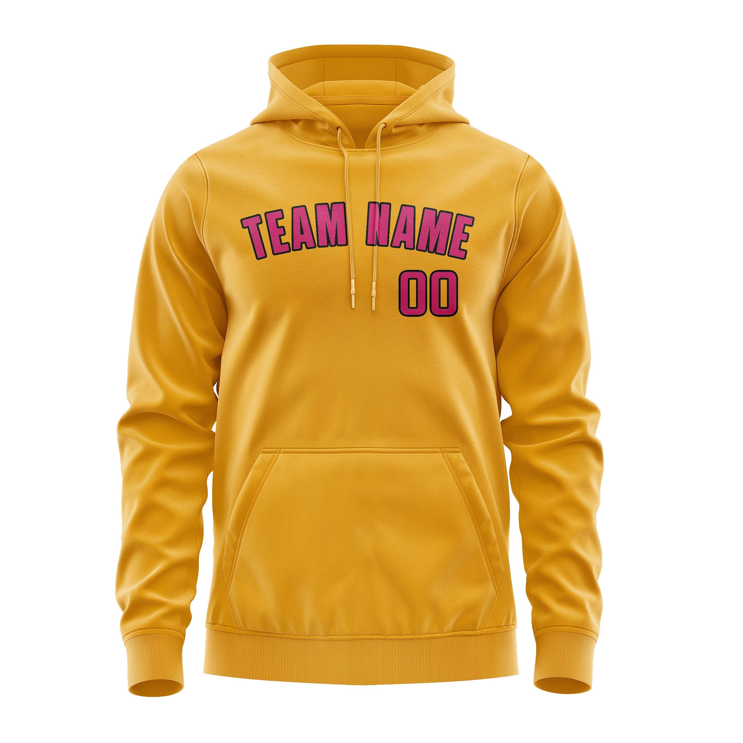 Custom Yellow Pink Hoodie