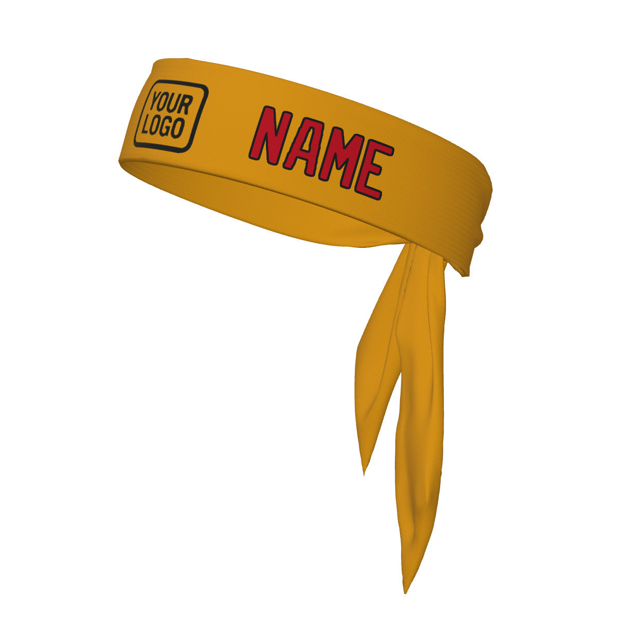 Custom Yellow Red Headband