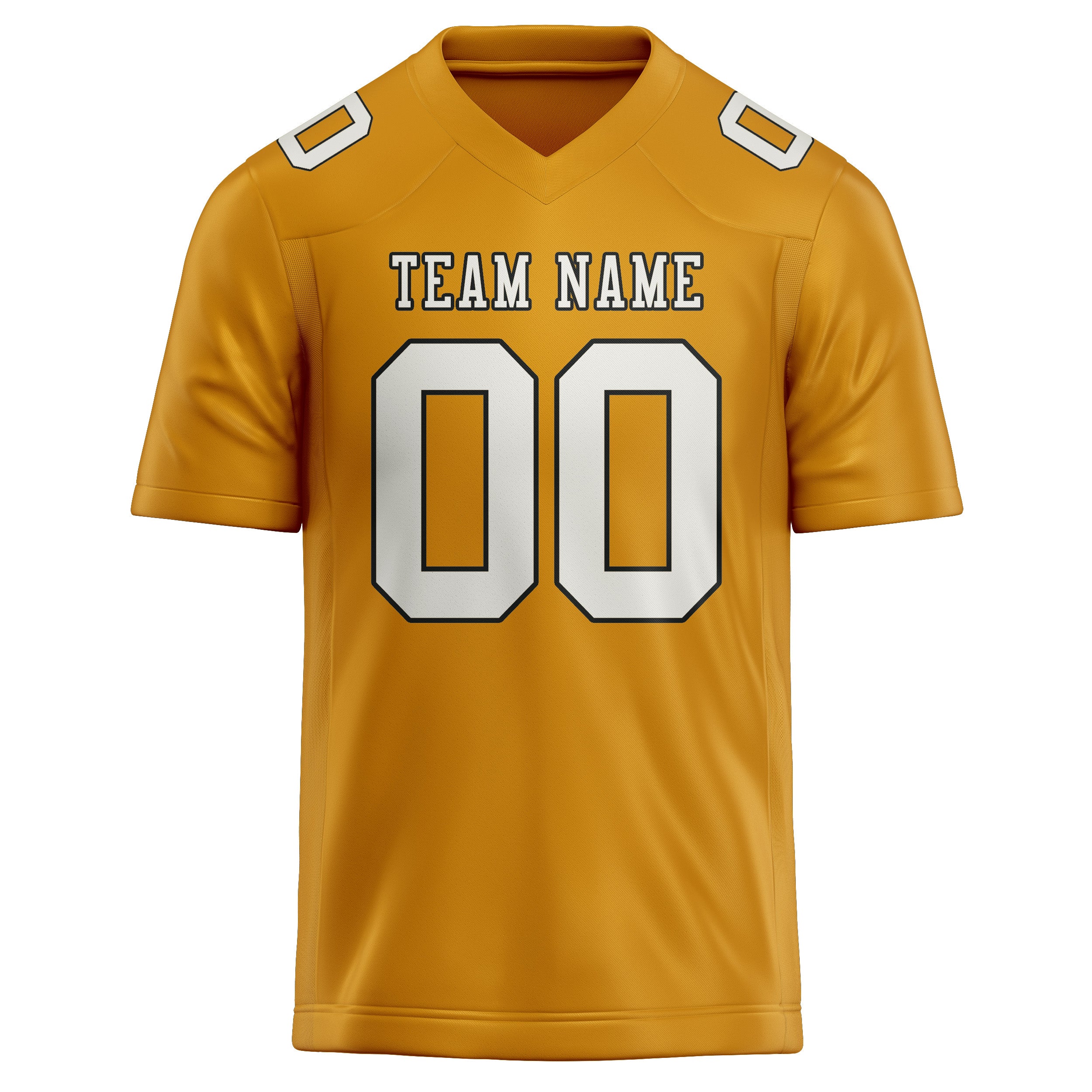 Custom Yellow White Football Jersey