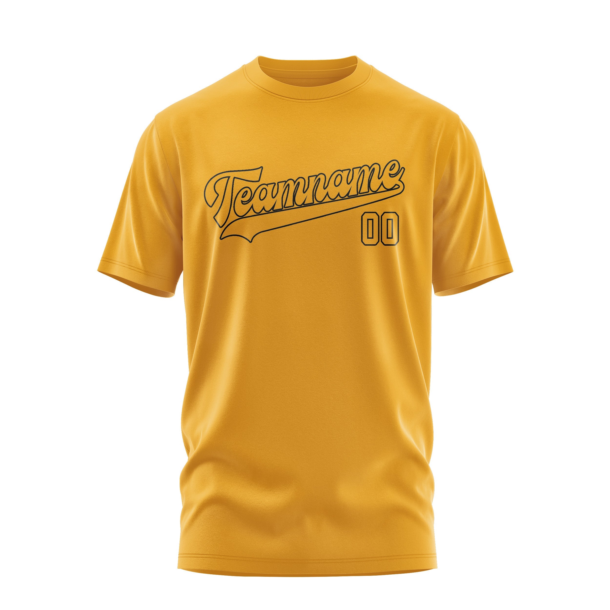 Custom Yellow Yellow T-Shirt