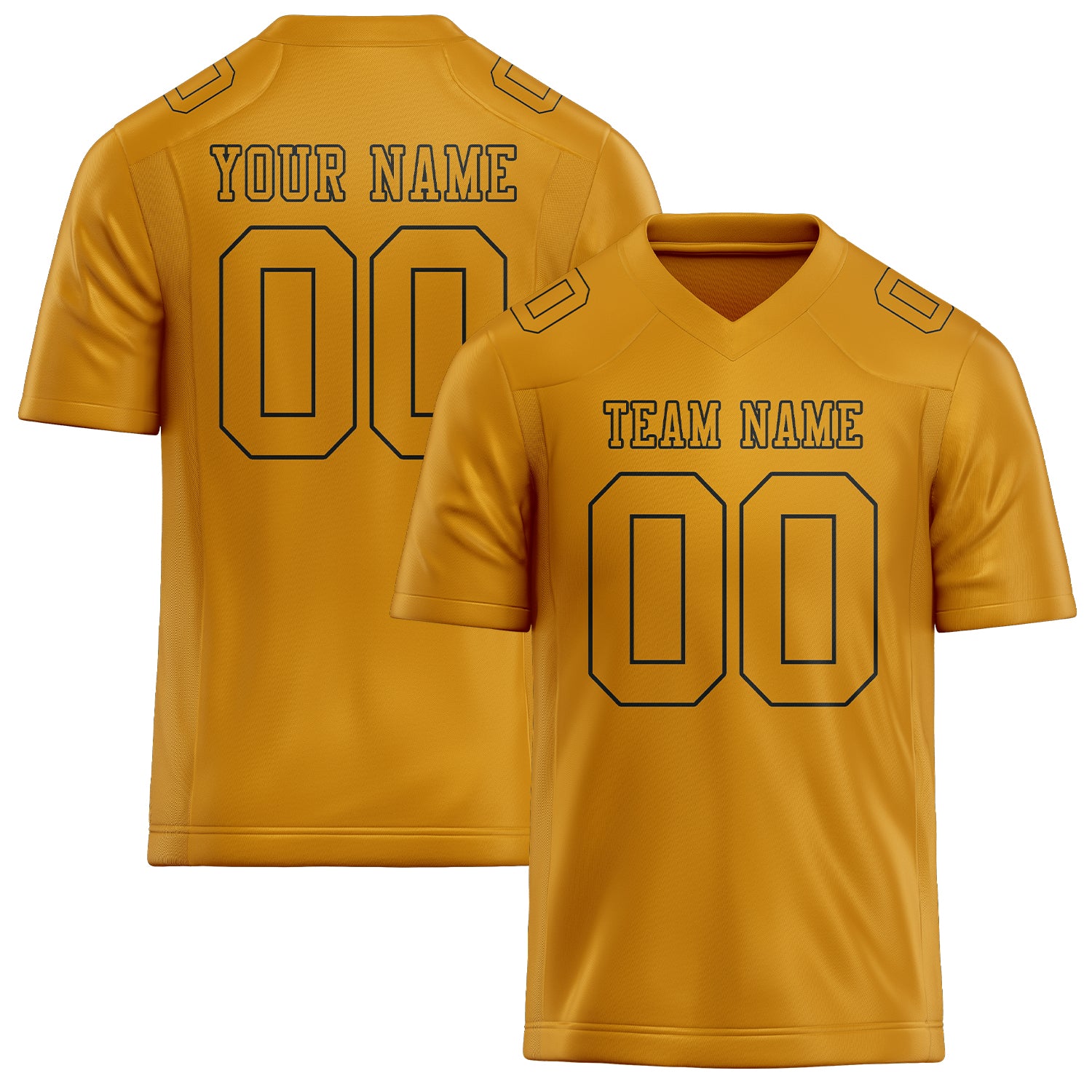 Custom Yellow Yellow Football Jersey