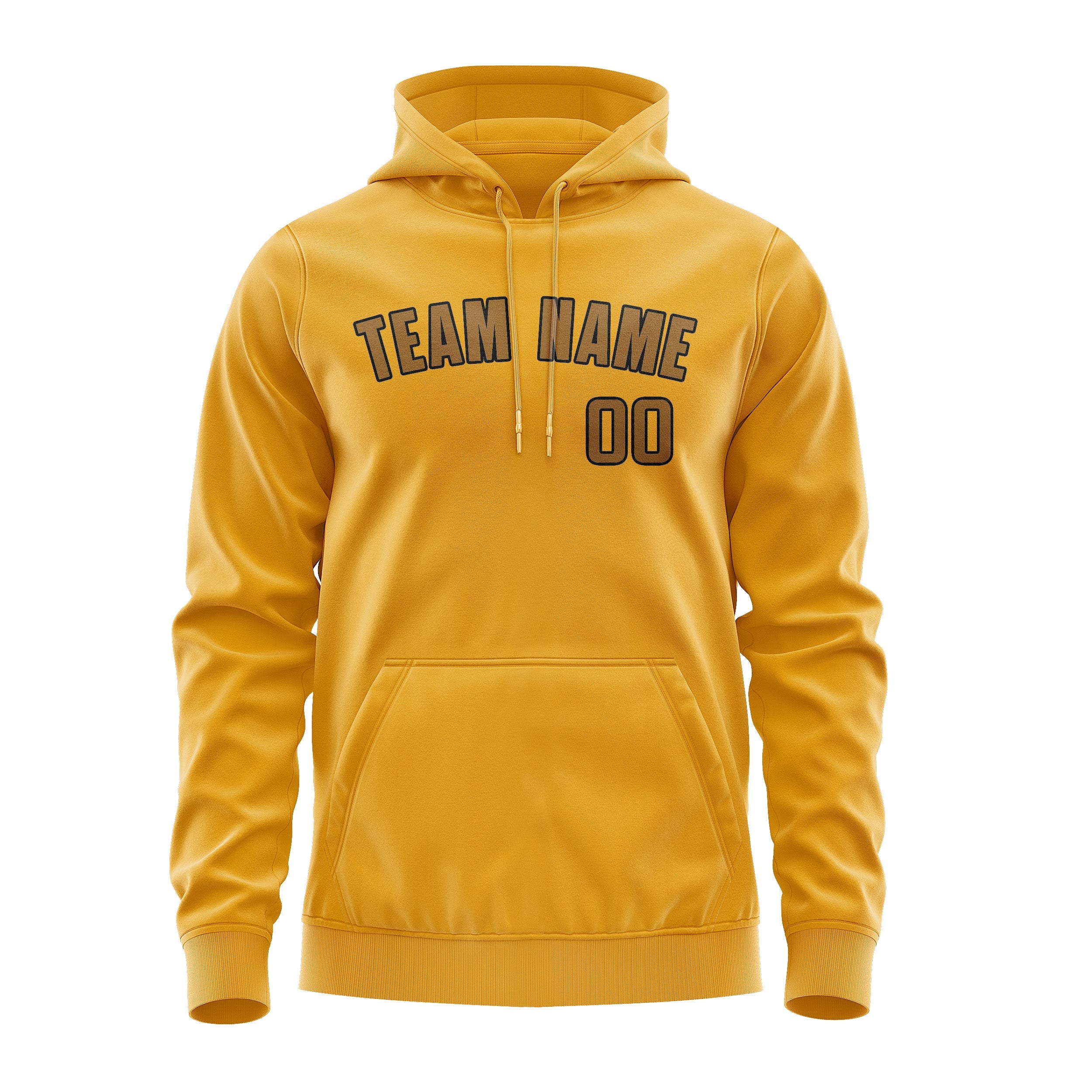Custom Yellow Khaki Hoodie