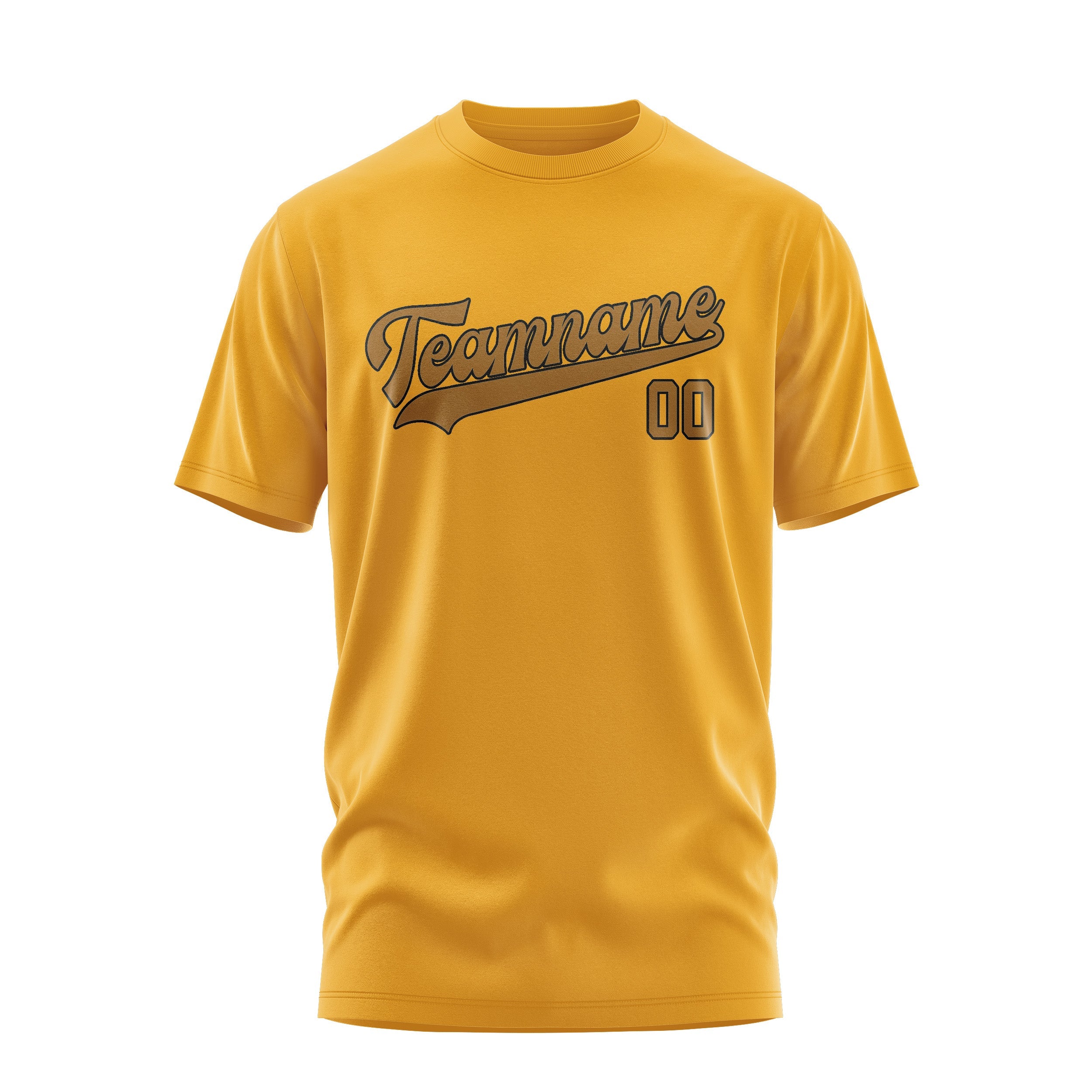 Custom Yellow Khaki T-Shirt