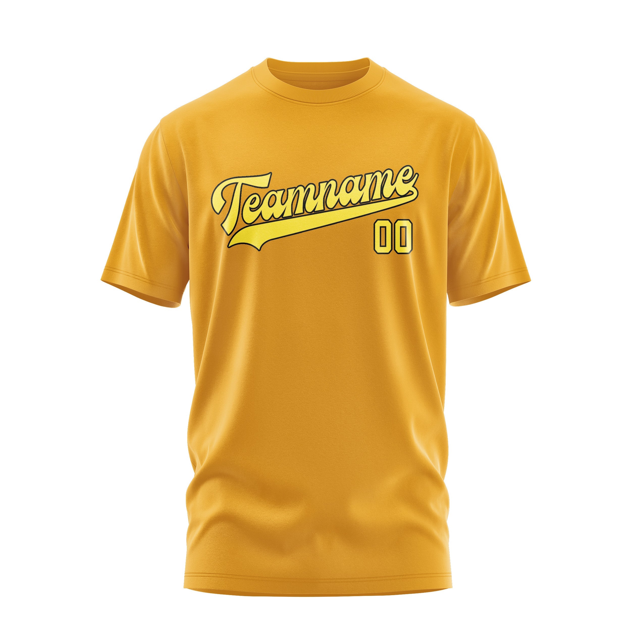 Custom Yellow Light Yellow T-Shirt