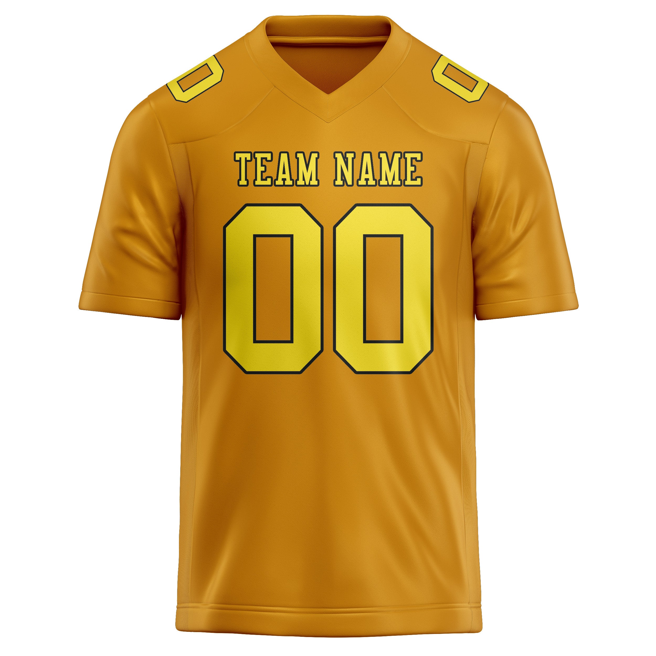 Custom Yellow Light Yellow Football Jersey