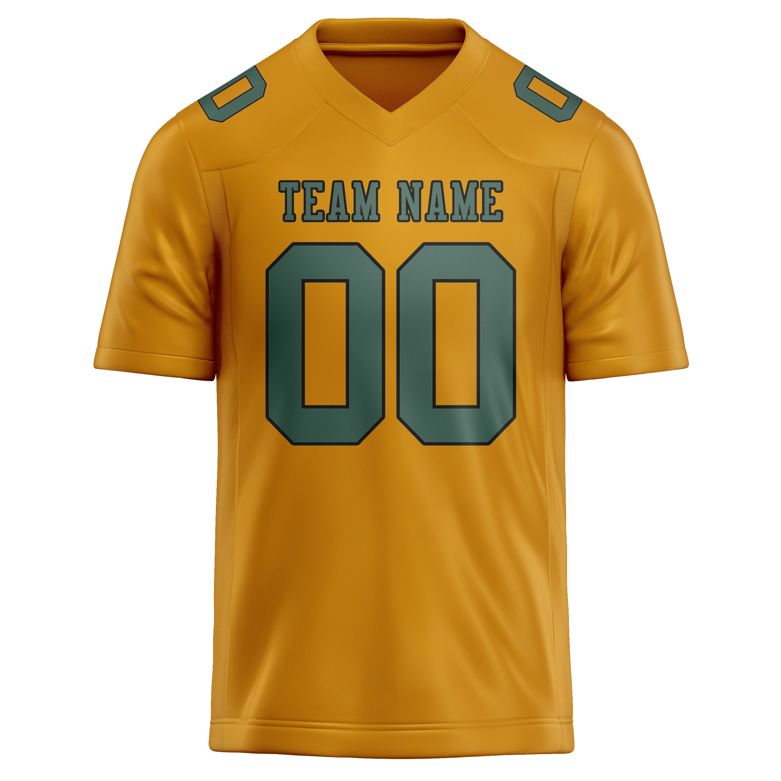 Custom Yellow Blue Green Football Jersey