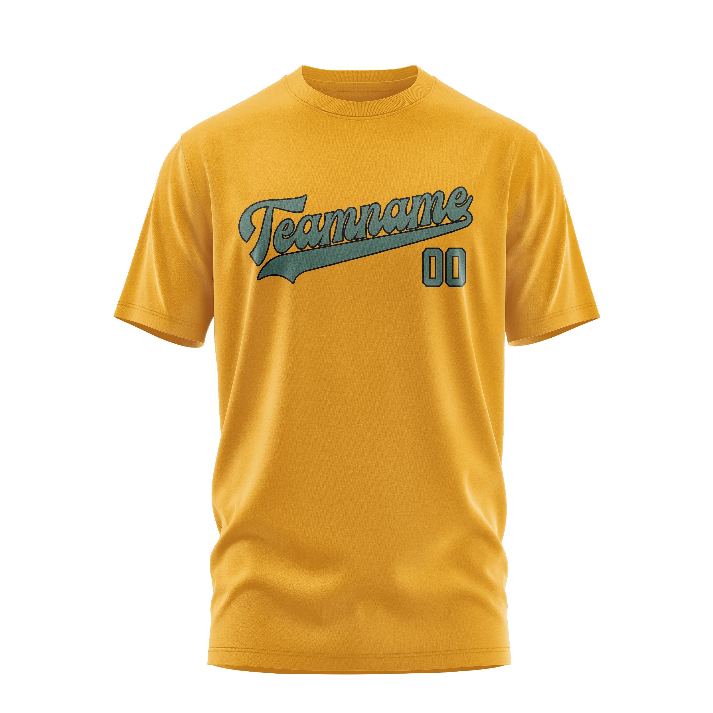 Custom Yellow Blue Green T-Shirt