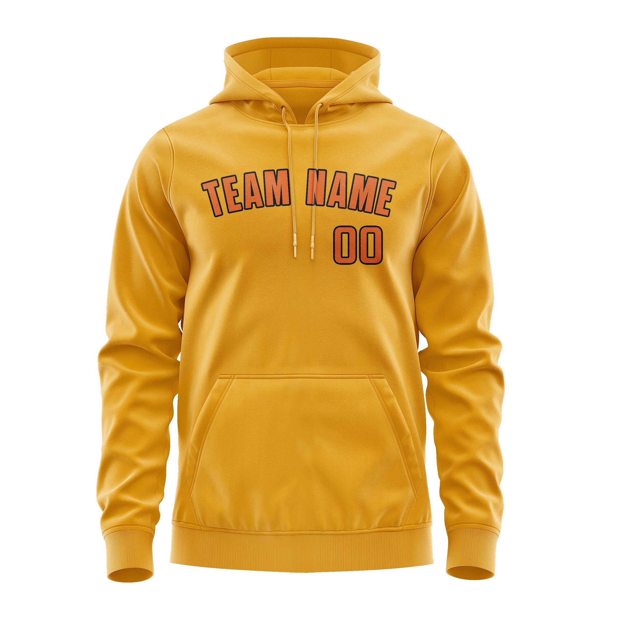 Custom Yellow Orange Hoodie