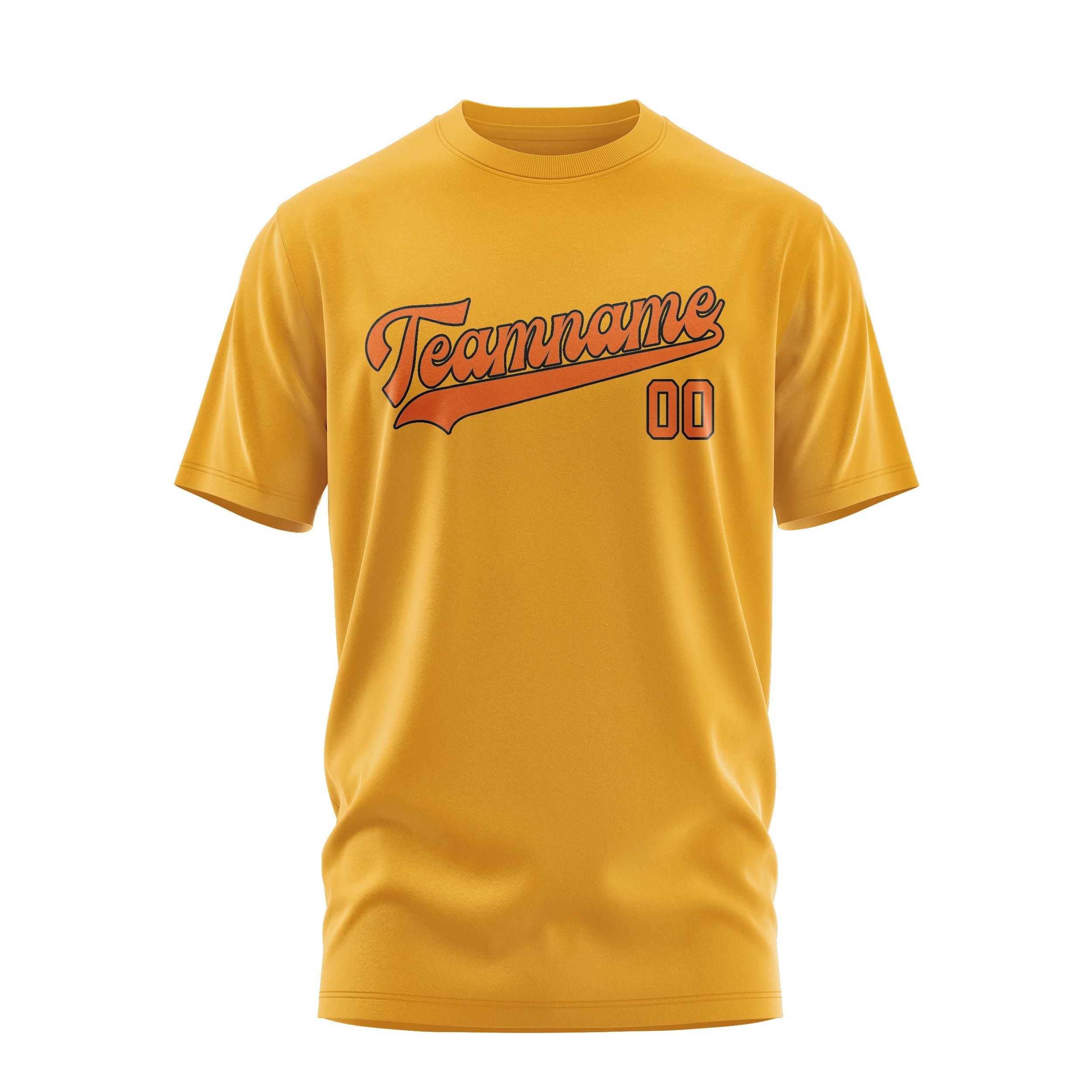 Custom Yellow Orange T-Shirt
