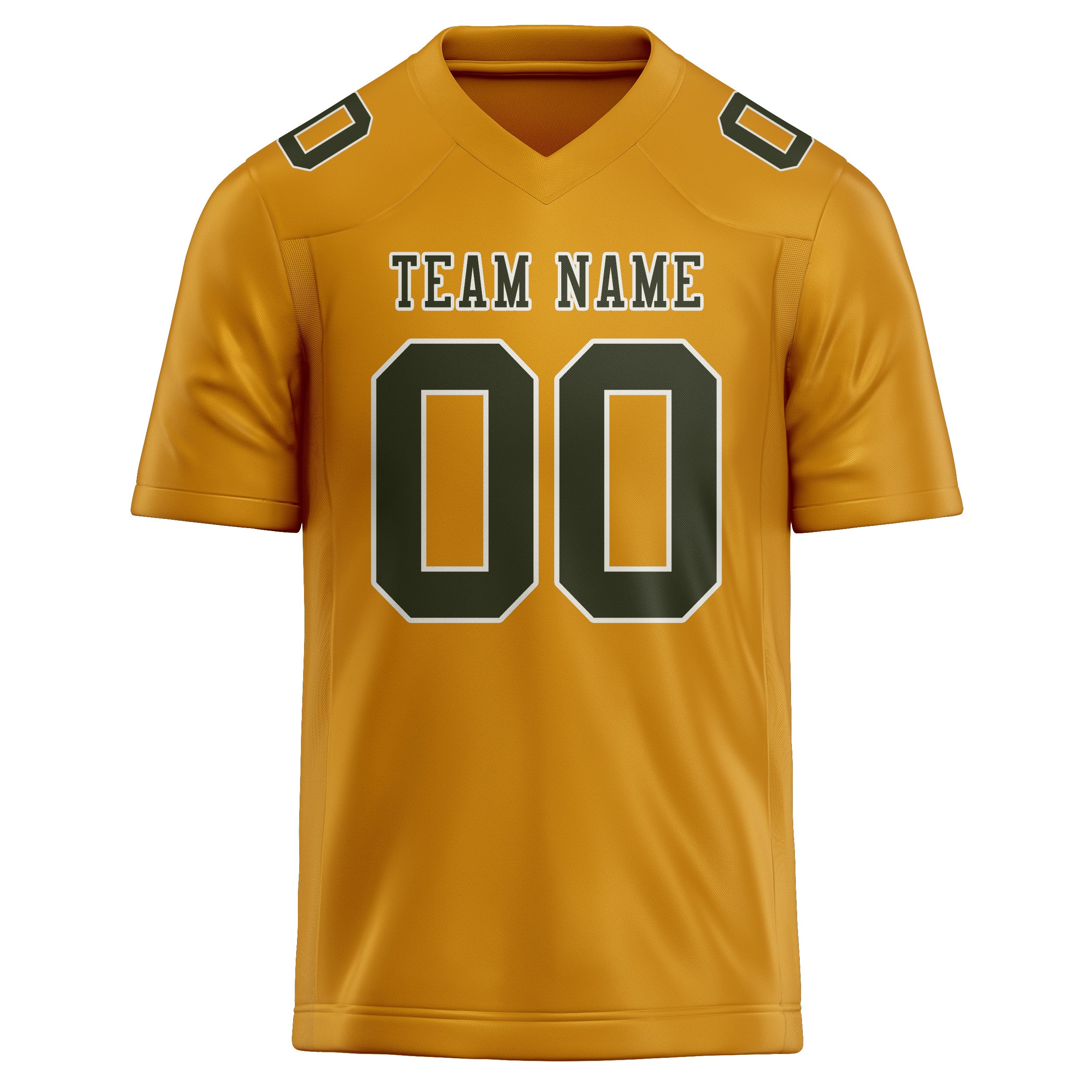 Custom Yellow Olive Football Jersey