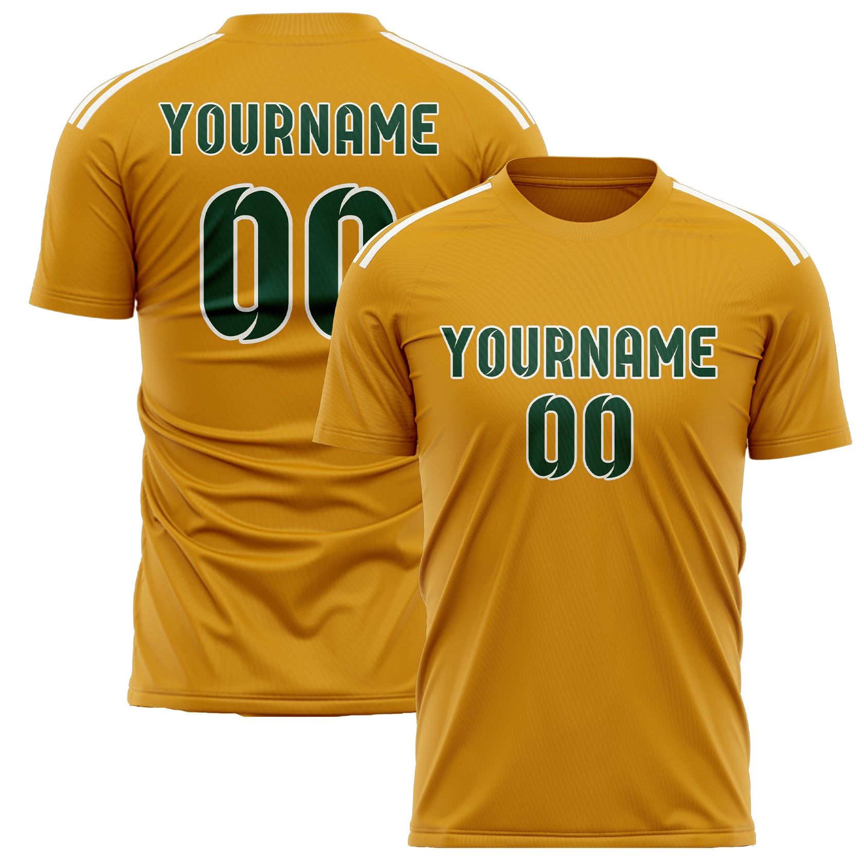 Custom Yellow Green Soccer Jersey