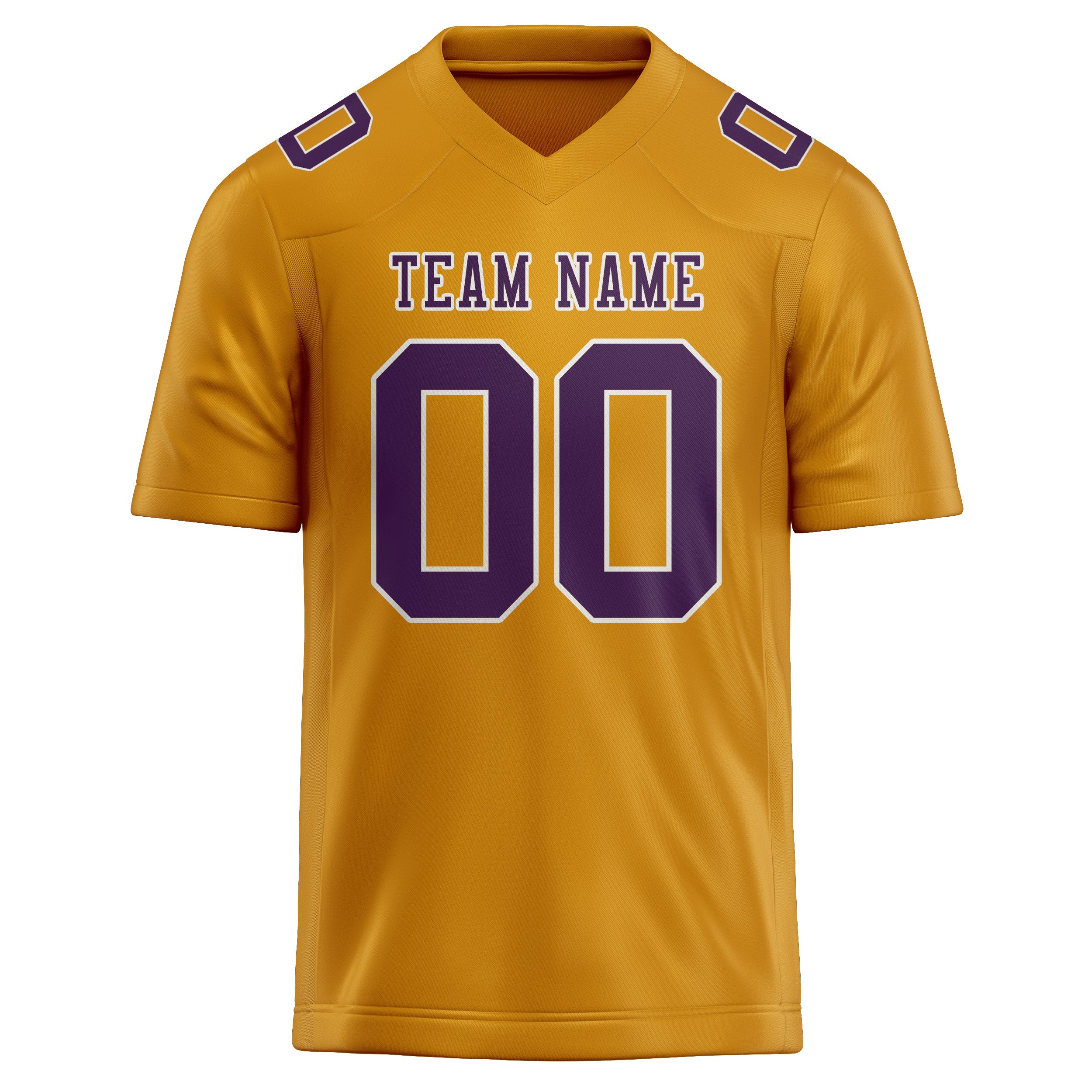 Custom Yellow Purple Football Jersey