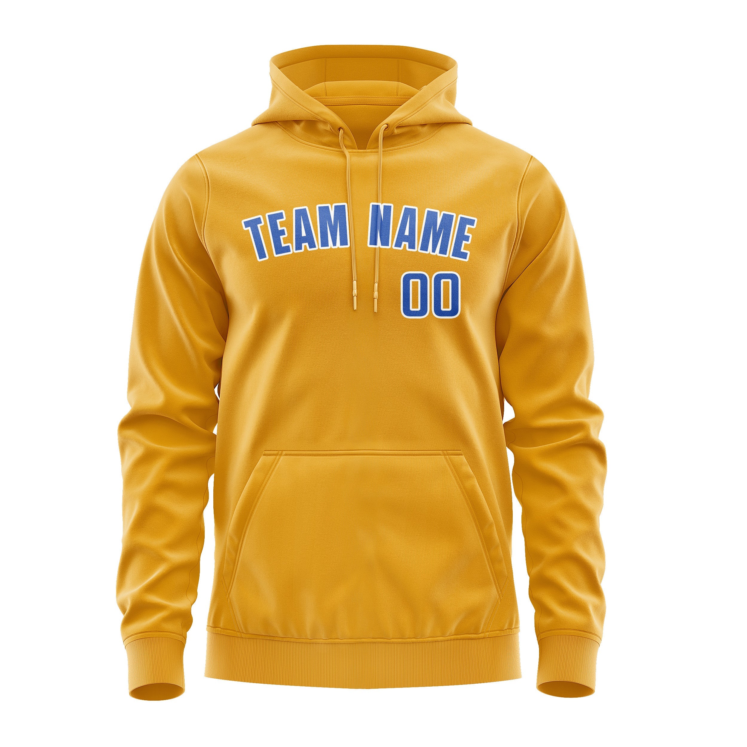 Custom Yellow Sky Blue Hoodie