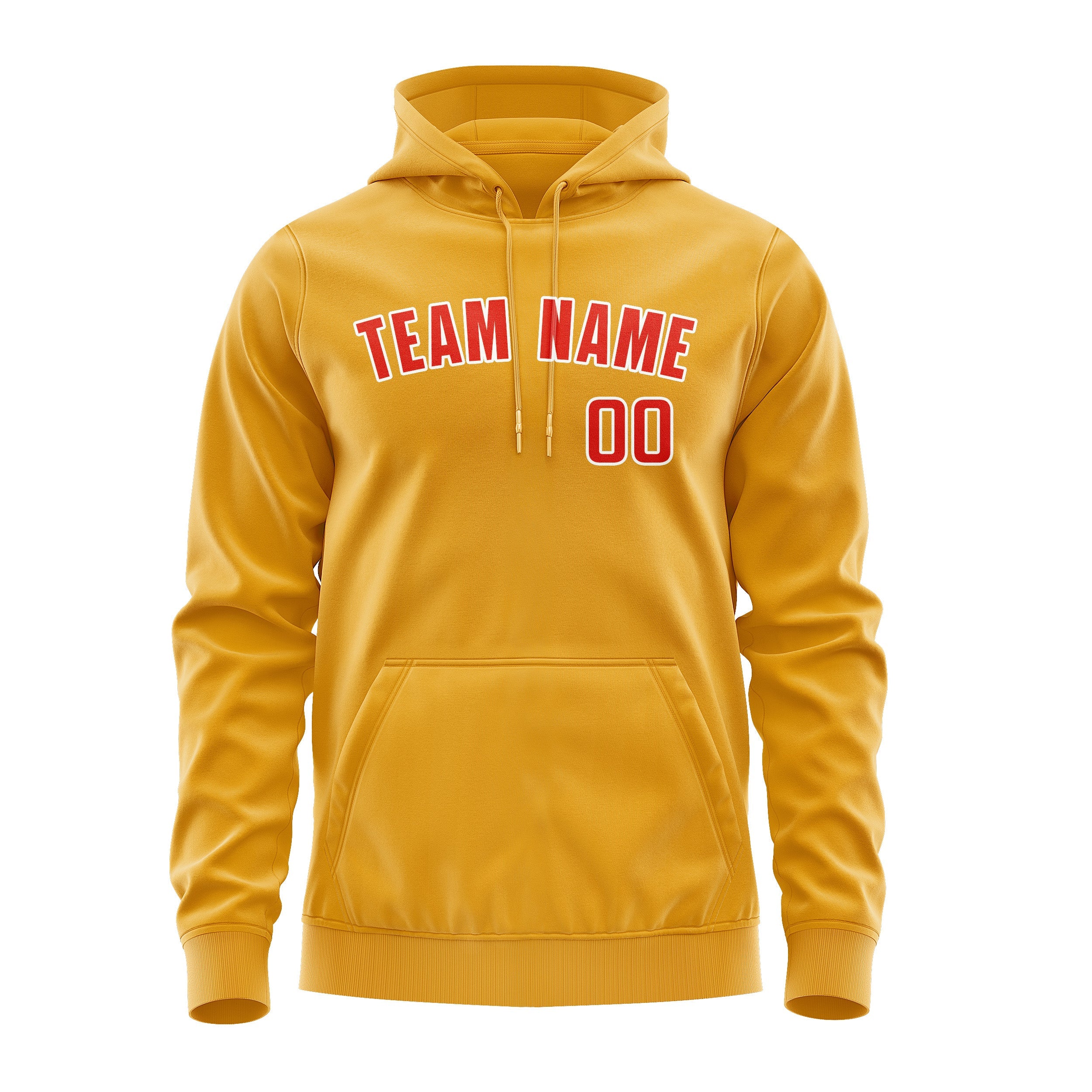 Custom Yellow Orange Red Hoodie